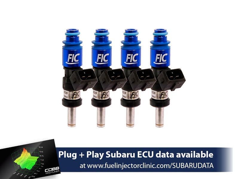 1200cc (Previously 1100cc) Subaru WRX('02-'14)/Sti ('07+) Fuel Injector Clinic Injector Set (High-Z) - SSTubes