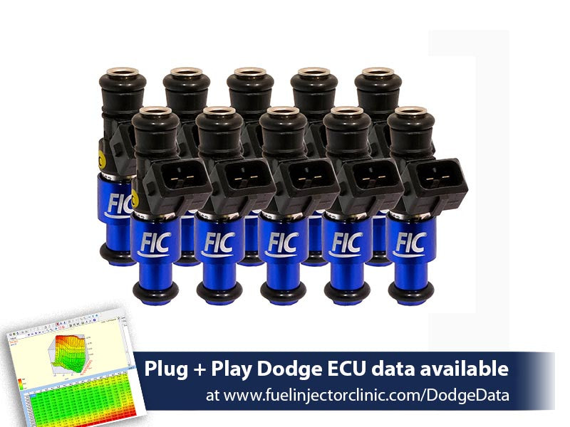 1200cc (Previously 1100cc) FIC Fuel Injector Clinic Injector Set for Dodge Viper ZB2 ('08-'10) VX1 ('13-'17) - SSTubes