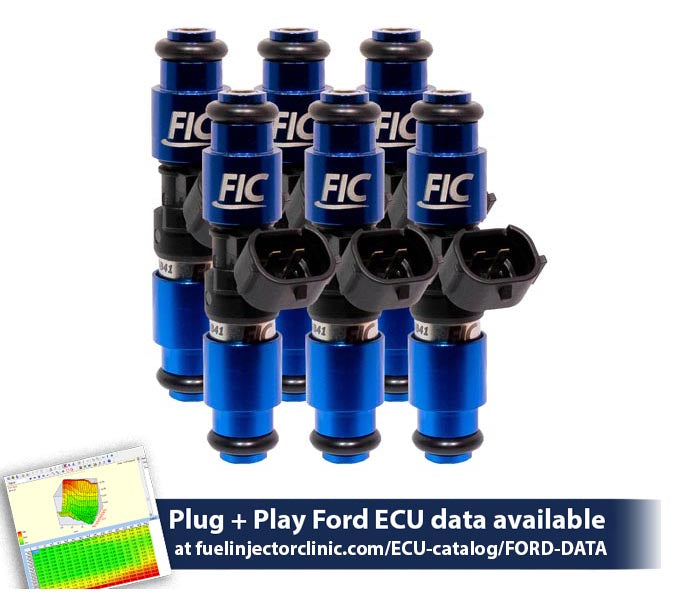 2150cc (200 lbs/hr at 43.5 PSI fuel pressure) FIC Fuel Injector Clinic Injector Set for Ford Falcon XR6T (BA/BF) - SSTubes