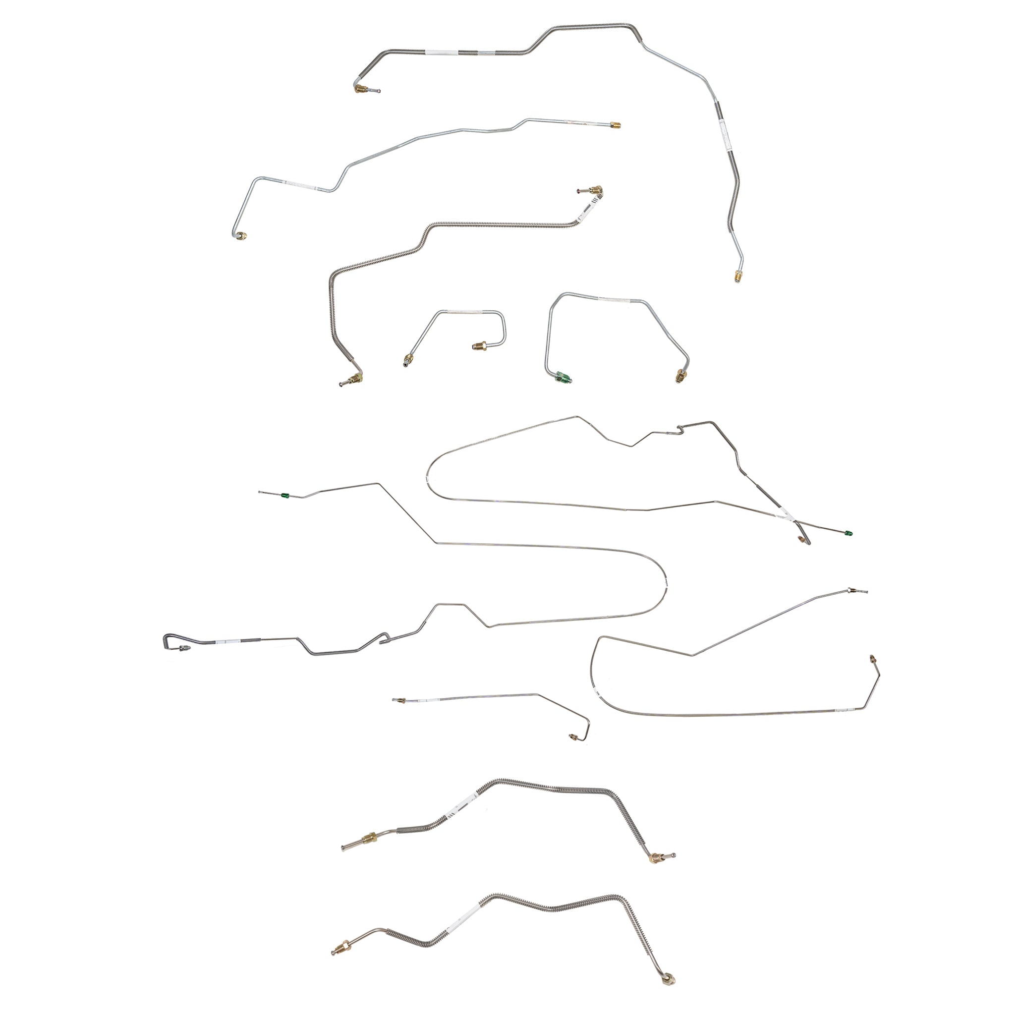 00-05 Chevy Cavalier/Sunfire w/ ABS and TC; Complete Brake Line Kit; Steel - SSTubes