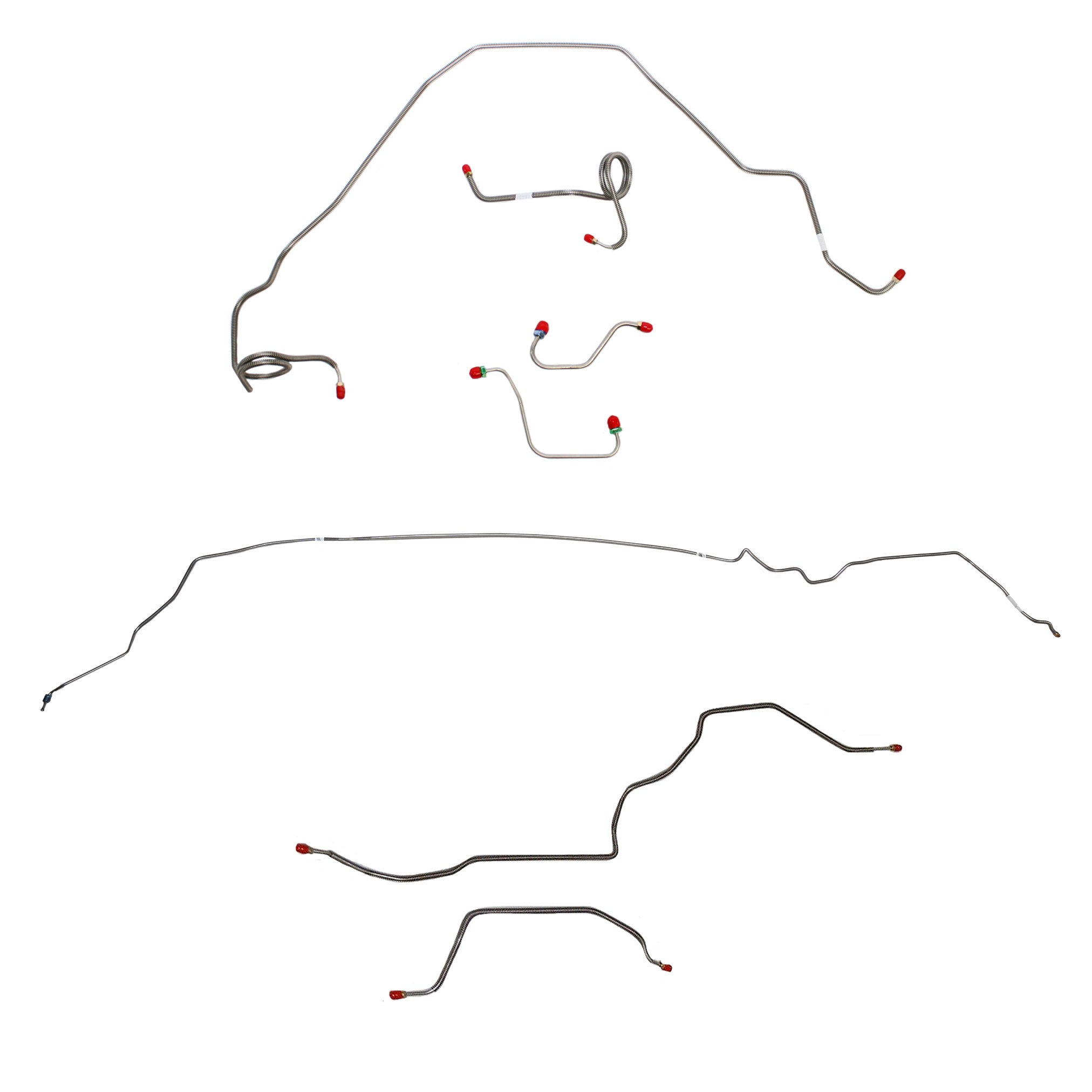 76-77 Camaro with Standard Suspension; Complete Brake Line Kit; Steel - SSTubes