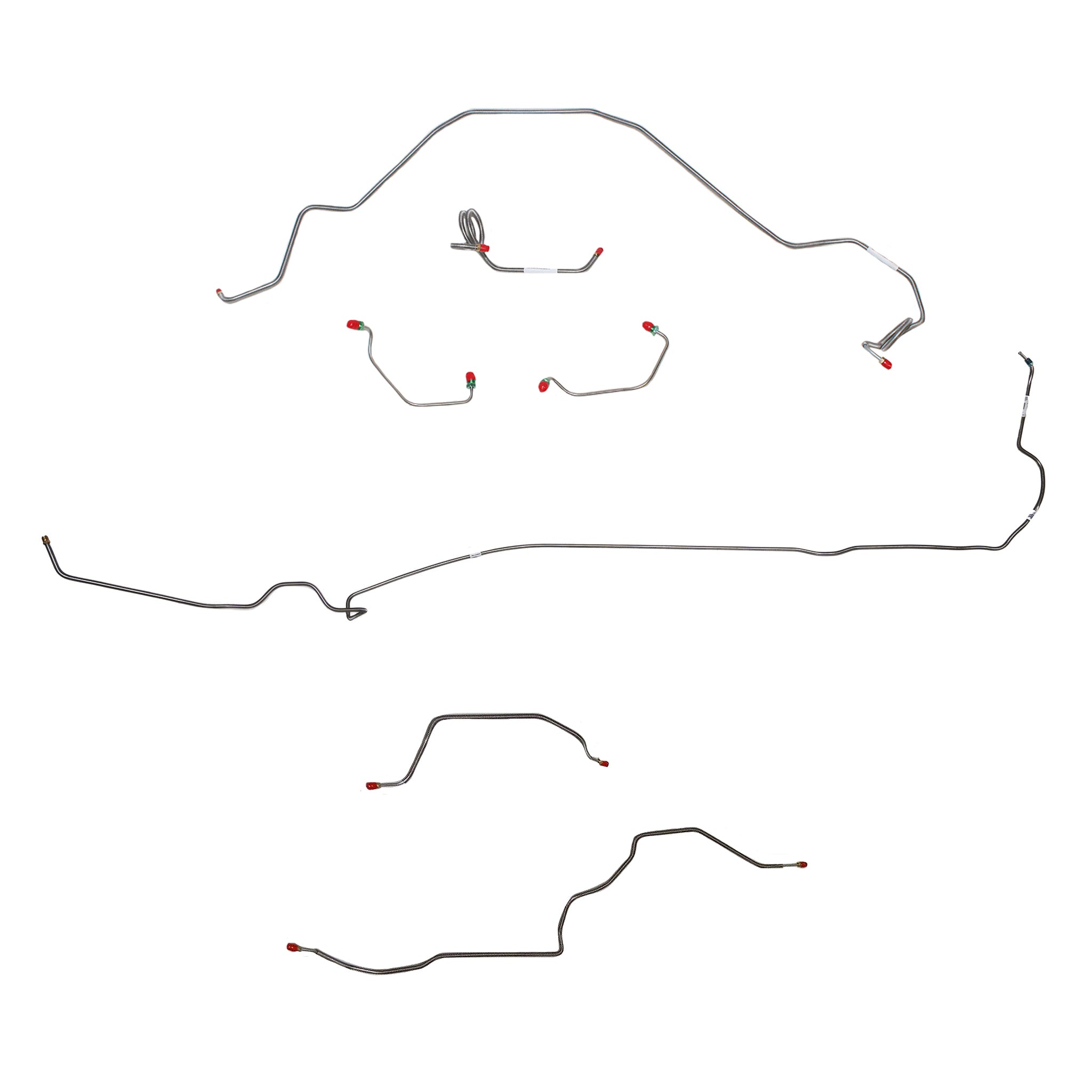 81 Camaro with Standard Suspension, Complete Brake Line Kit; Stainless - SSTubes