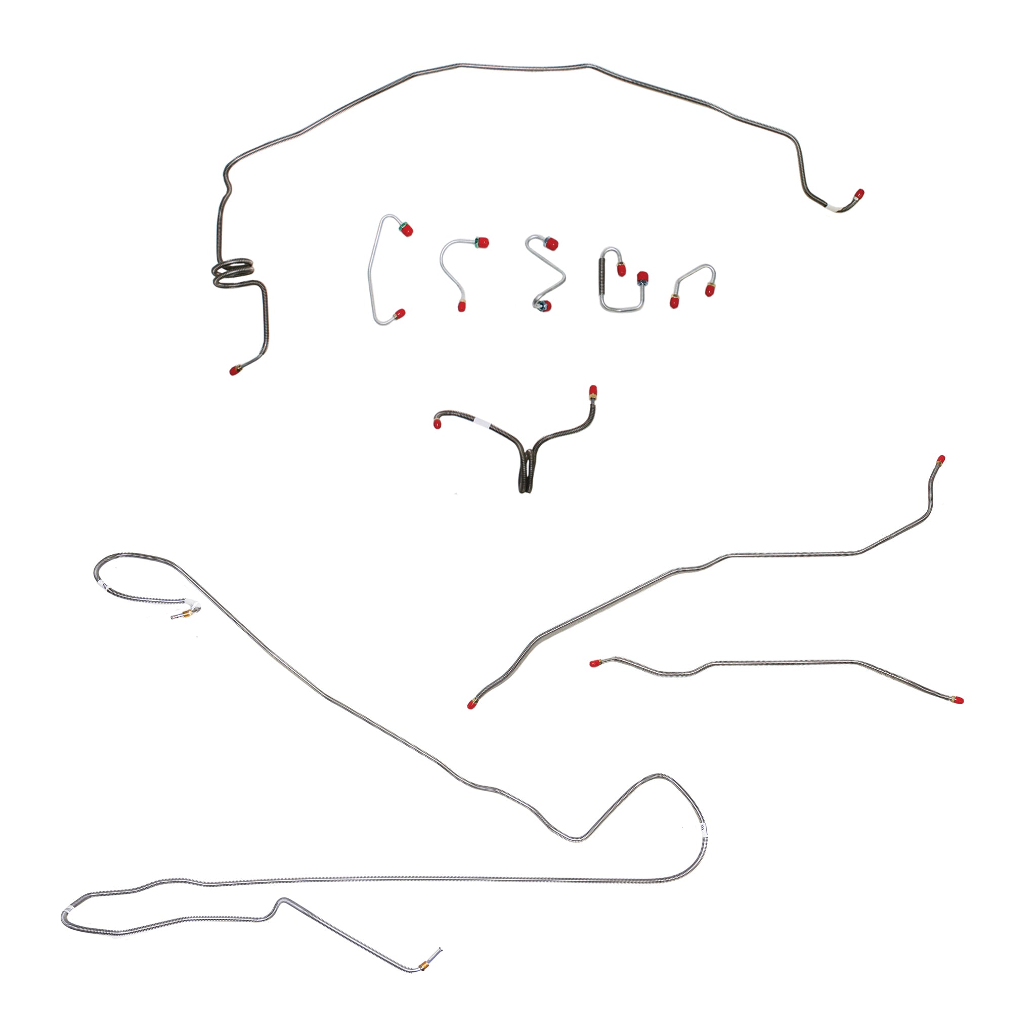 1970 Pontiac Firebird, w/ Power Disc; Complete Brake Line Kit; Stainless - SSTubes