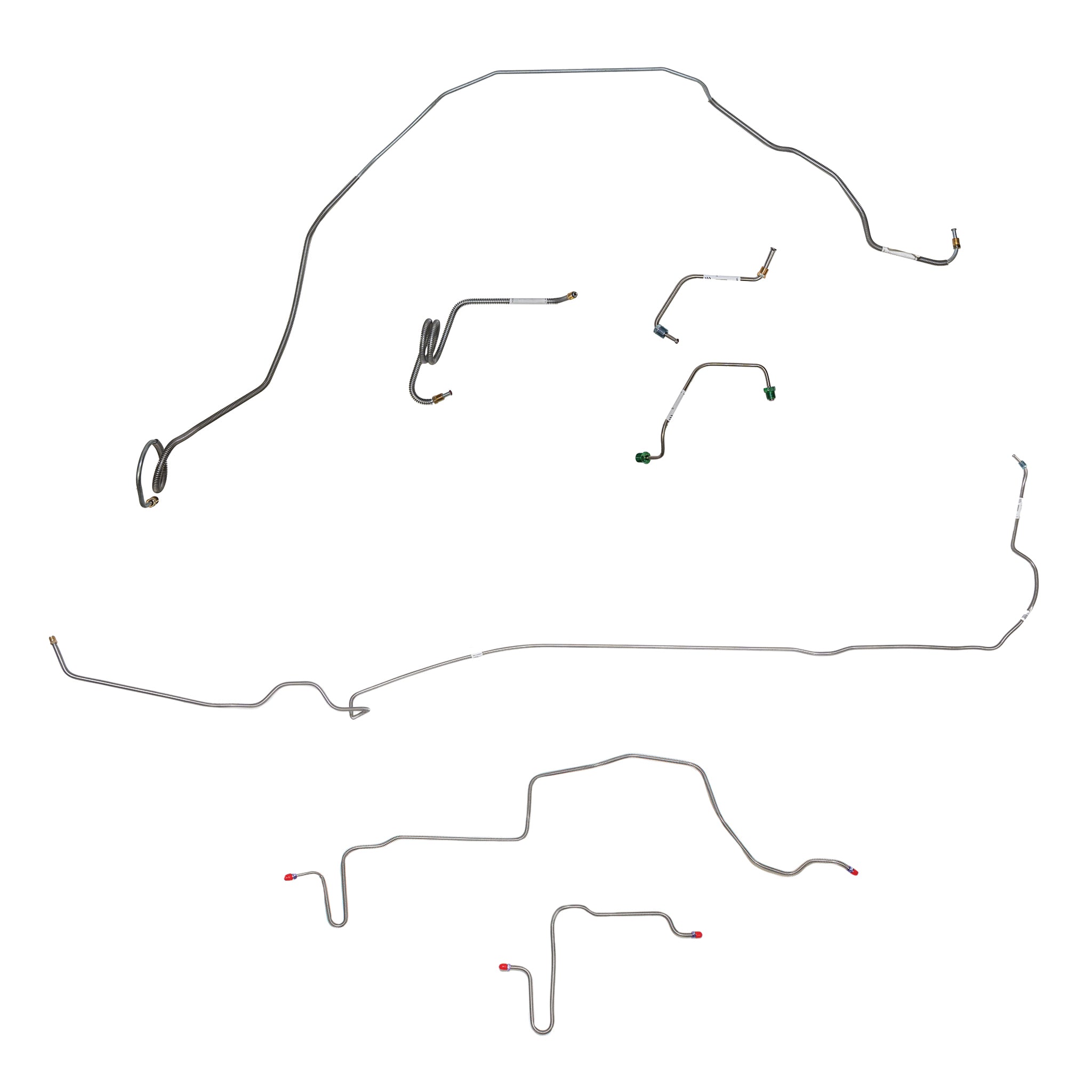 1981 Pontiac Firebird, w/ Power Disc, Rear Disc; Complete Brake Line Kit; Stainless - SSTubes