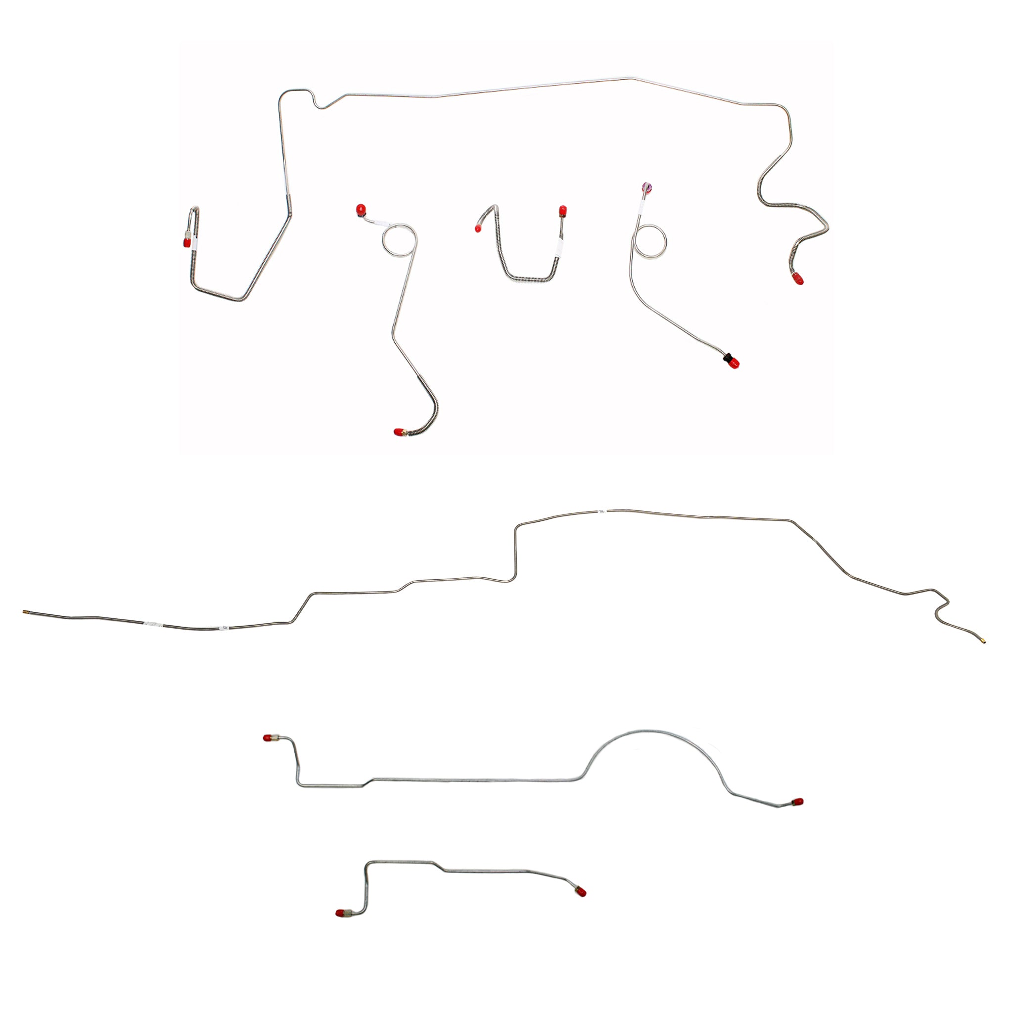 CBK0601OM - 1973 MOPAR A-body w/ Standard Brakes, 108'' Wheel Base; Complete Brake Line Kit; Steel - SSTubes