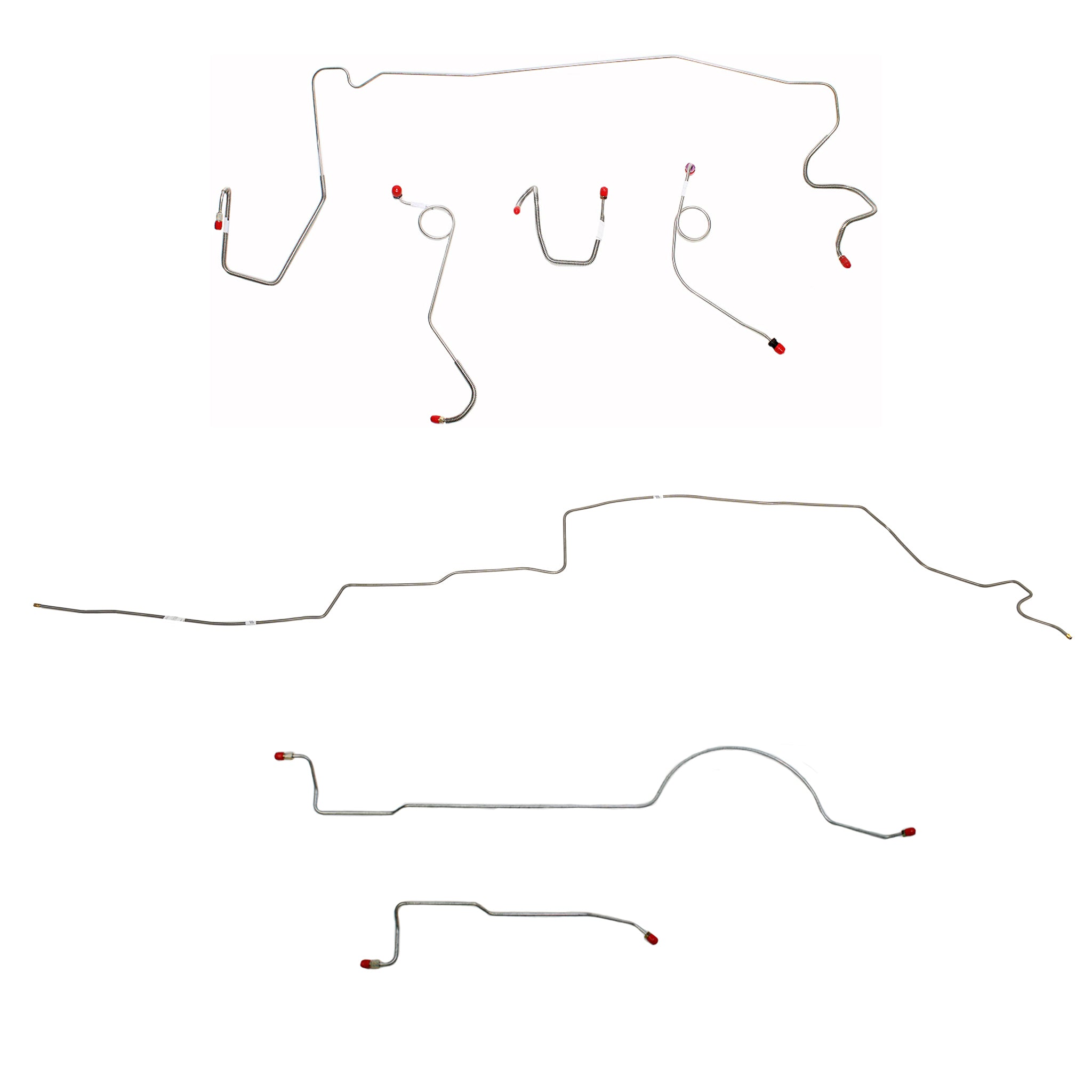 CBK0605OM - 1974 MOPAR A-body w/ Standard Brakes, 108'' Wheel Base; Complete Brake Line Kit; Steel - SSTubes