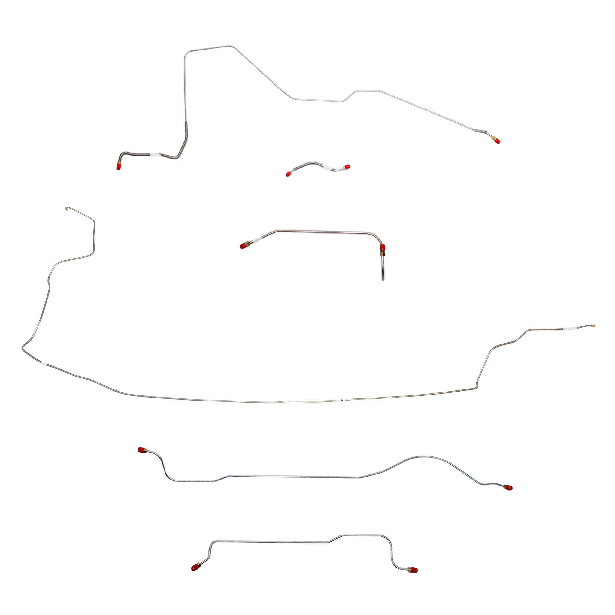 1962-63 MOPAR B-body w/ 426 Max Wedge; Complete Brake Line Kit; Stainless - SSTubes