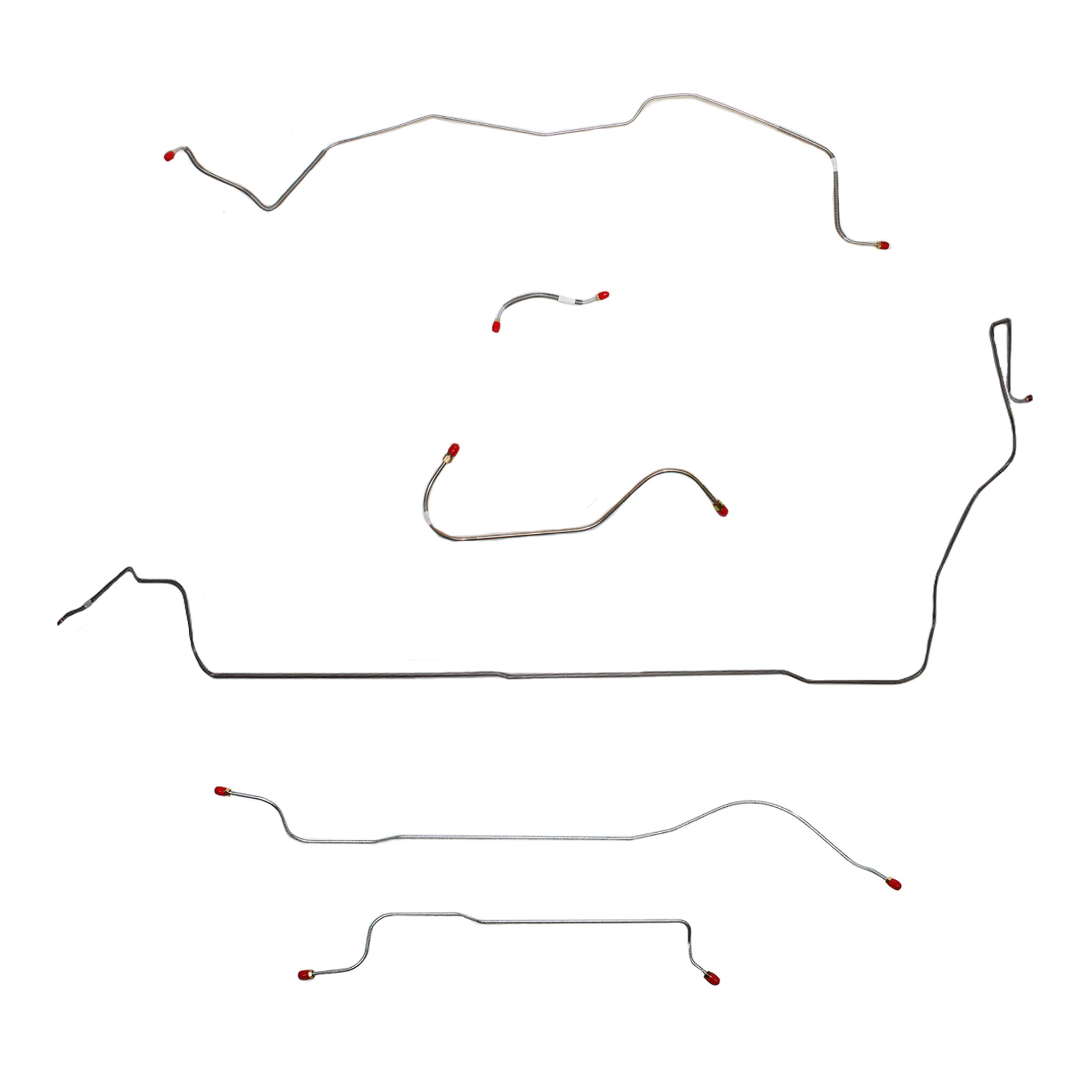 1965 MOPAR B-body w/ Power Brakes; Complete Brake Line Kit; Stainless - SSTubes