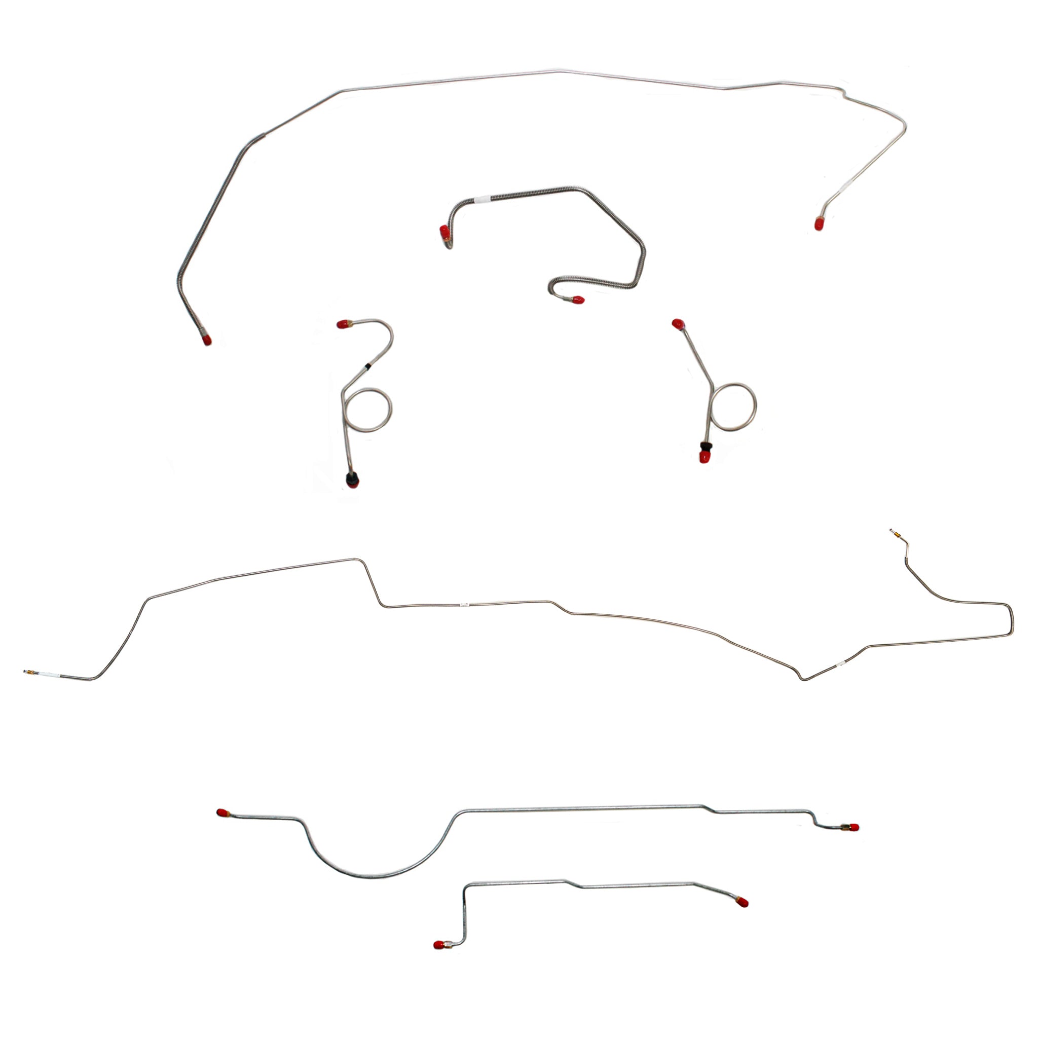 1972 MOPAR B-body w/ Standard Drum; Complete Brake Line Kit; Stainless - SSTubes