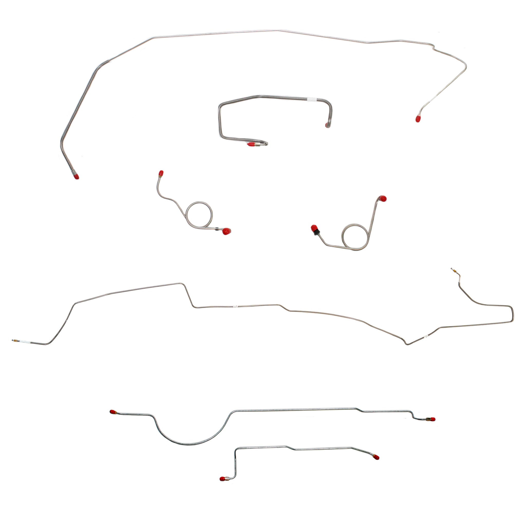 1972 MOPAR B-body w/ Power Drum; Complete Brake Line Kit; Stainless - SSTubes