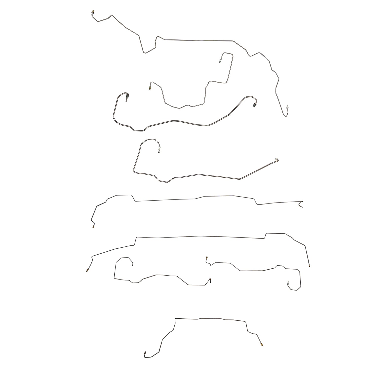 CBK0698OM - 11-14 Ford Mustang; Complete Brake Line Kit; Steel - SSTubes