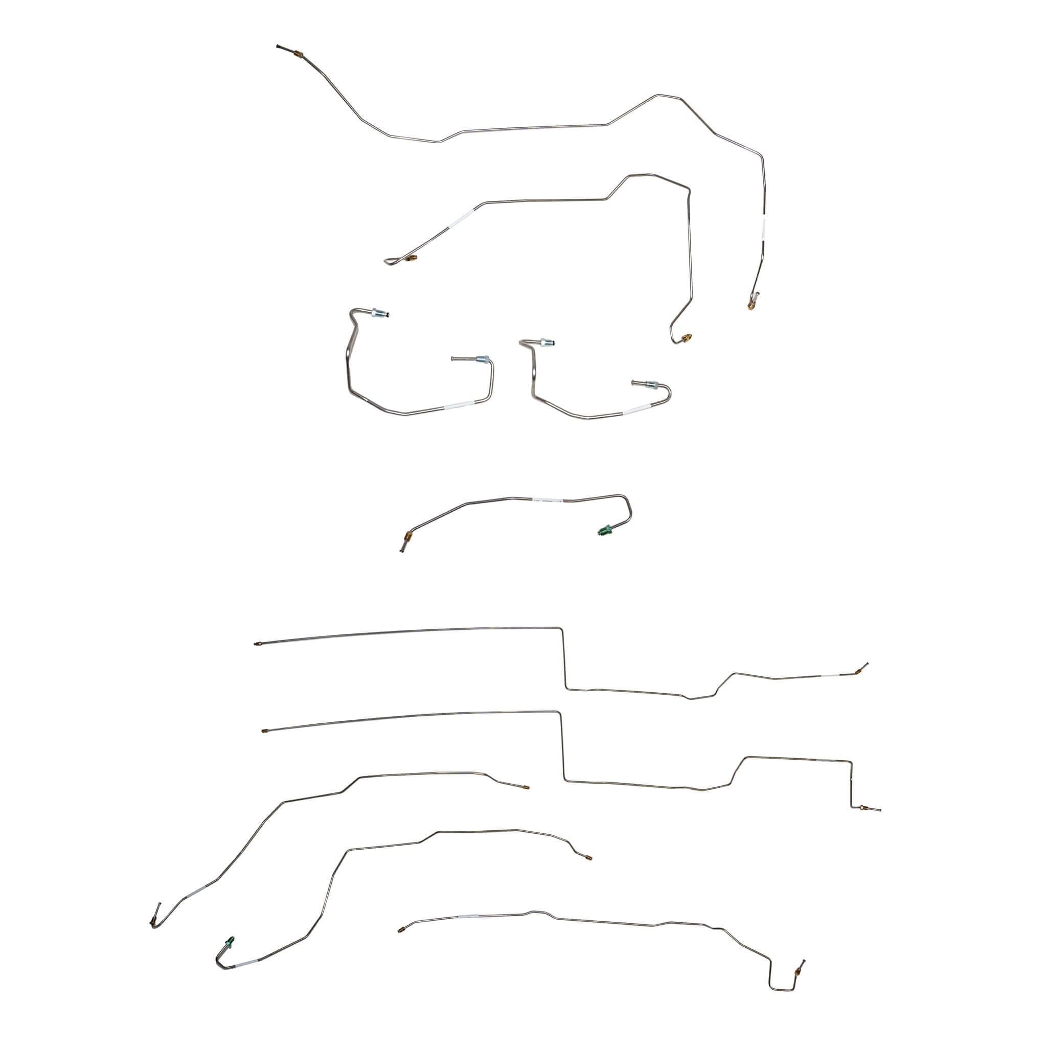 2014 - 17 Jeep Cherokee, 4WD, Complete Brake Line Kit; Steel - SSTubes