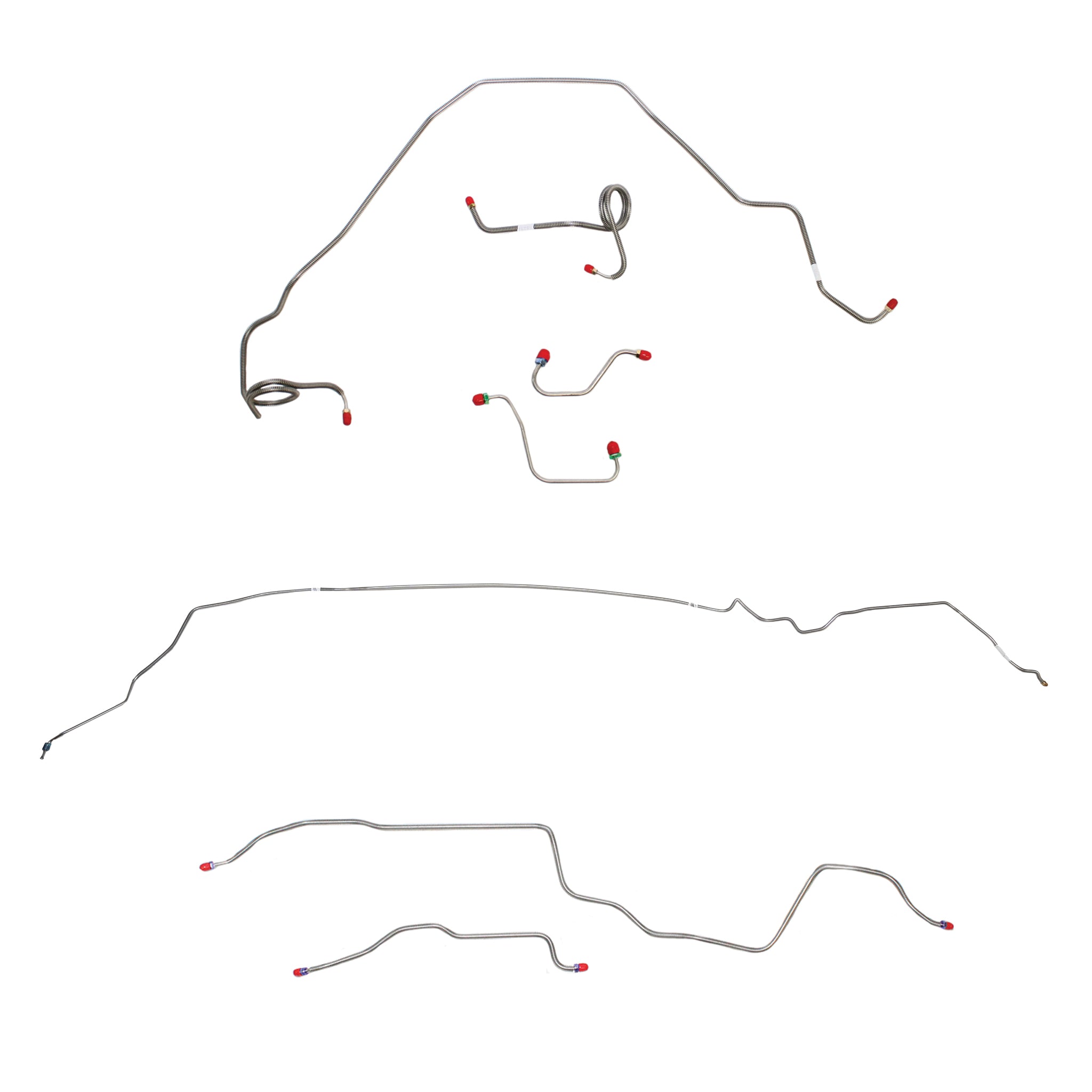 1976 Pontiac Trans AM w/ Power Disc Brake, F-41 Rear Suspension; Complete Brake Line Kit; Steel - SSTubes