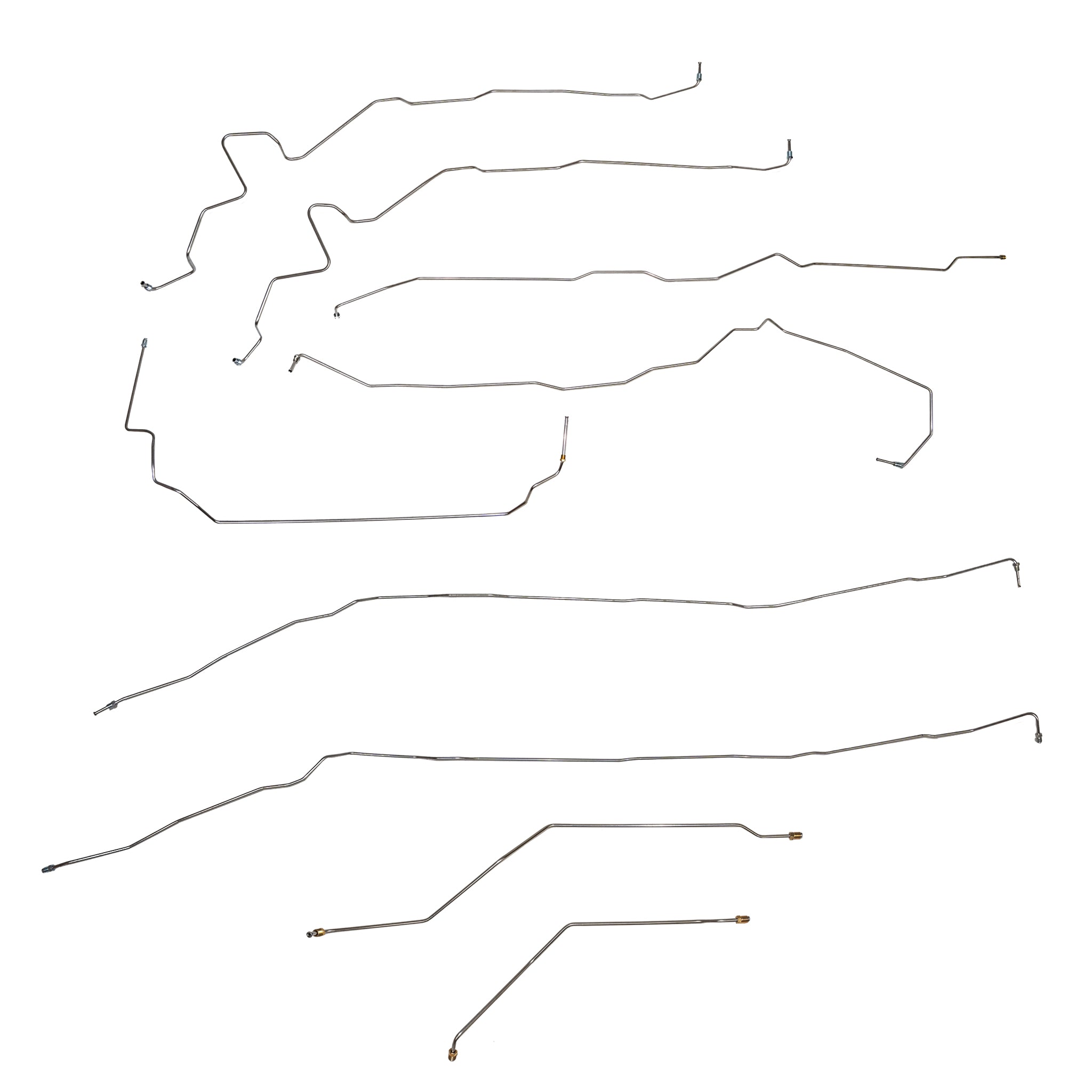 2011 GMC Sierra 2500HD 6.0L, 4WD, Reg w/ Long; Complete Brake Line Kit; Stainless - SSTubes