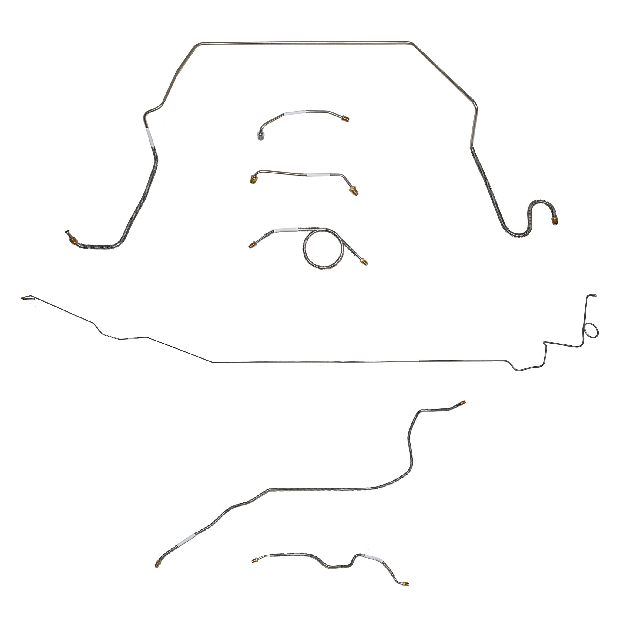 1974-80 International Scout II; Complete Brake Line Kit; Steel - SSTubes