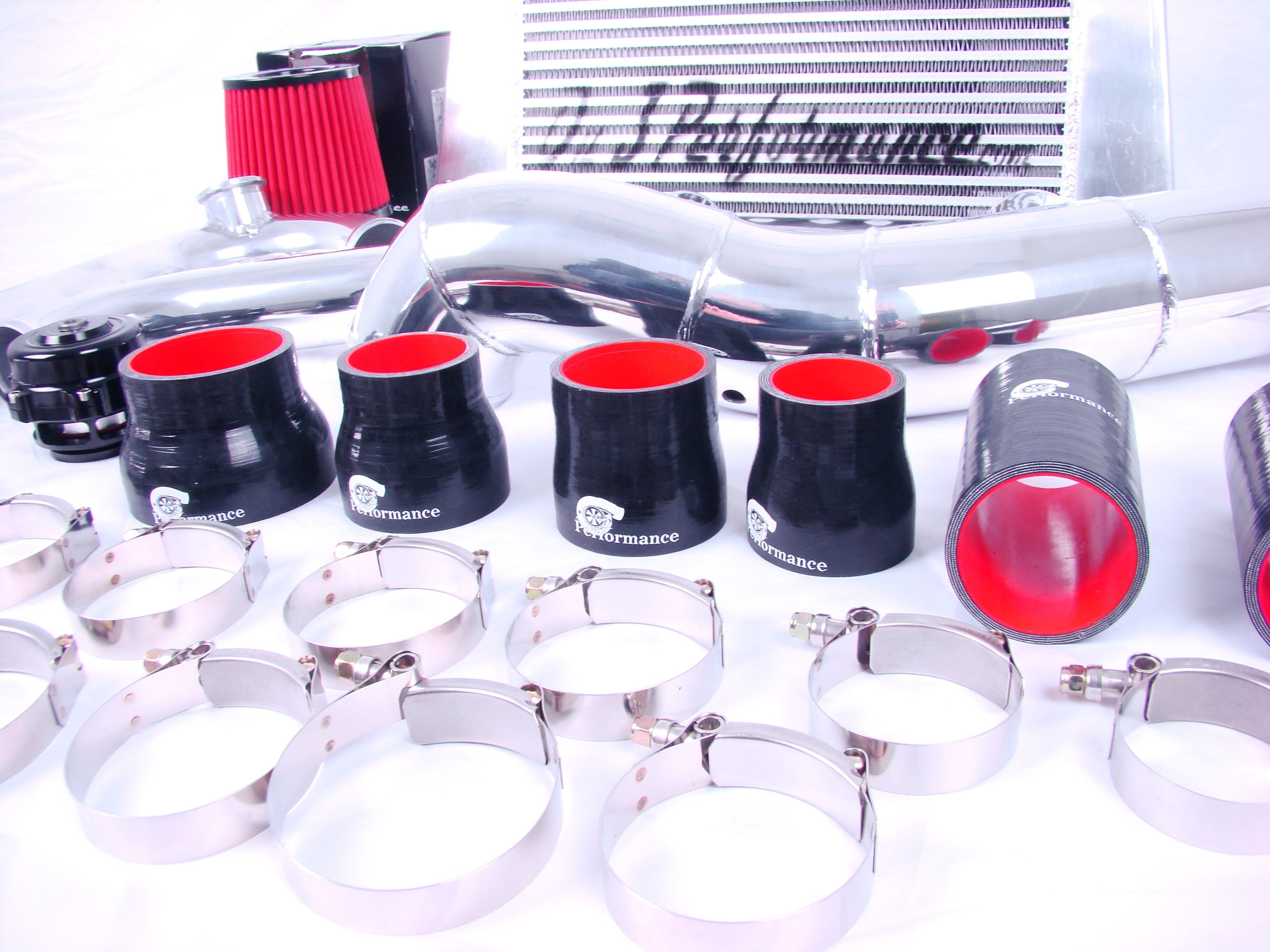 2015-2017 Mustang Eco-Boost Intercooler Upgrade w/ Giant 4" Cold Air Induction - SSTubes