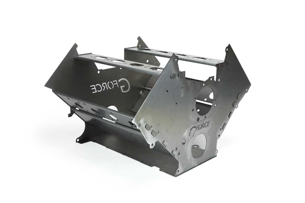 angled view Swap Block Mock Up Ford 5.0 Coyote