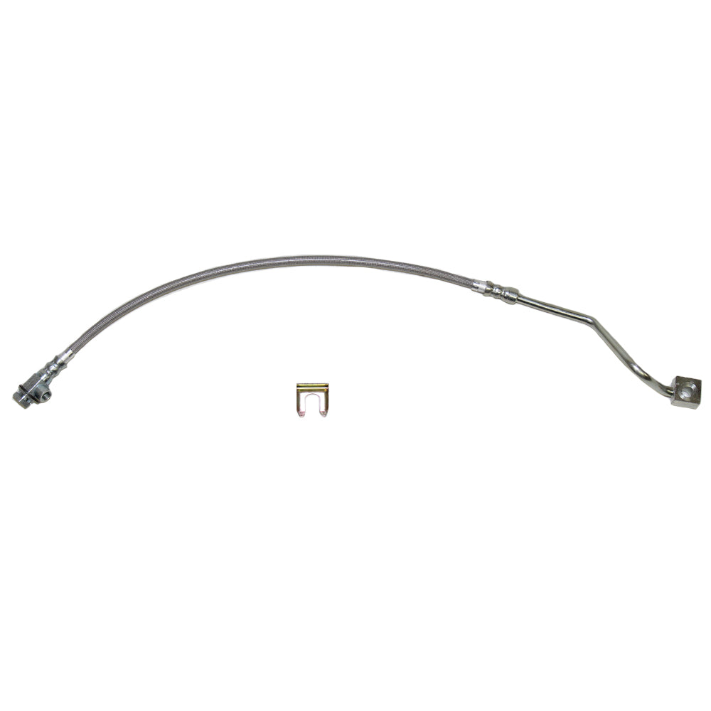 HSP0038SS - 99-04 F-250/F-350, 4wd, RWABS; Left Front Brake Hose; Stainless - SSTubes