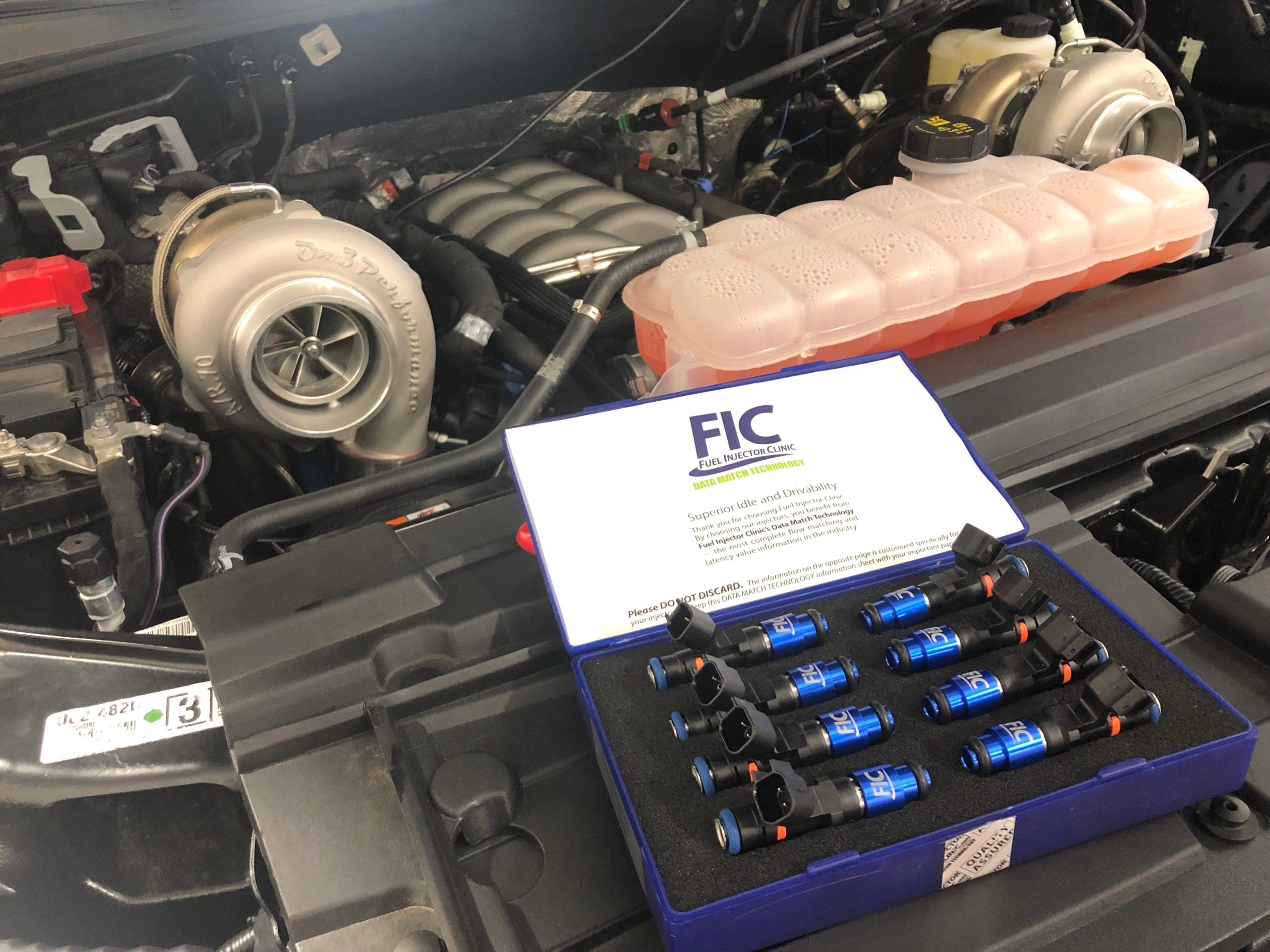 1000CC (85 LBS/HR AT 43.5 PSI FUEL PRESSURE) FIC FUEL INJECTOR CLINIC INJECTOR SET FOR MUSTANG GT (2005+)/GT350 (2015-2016)/ BOSS 302 (2012-2013)/COBRA (1999-2004) (HIGH-Z) - SSTubes