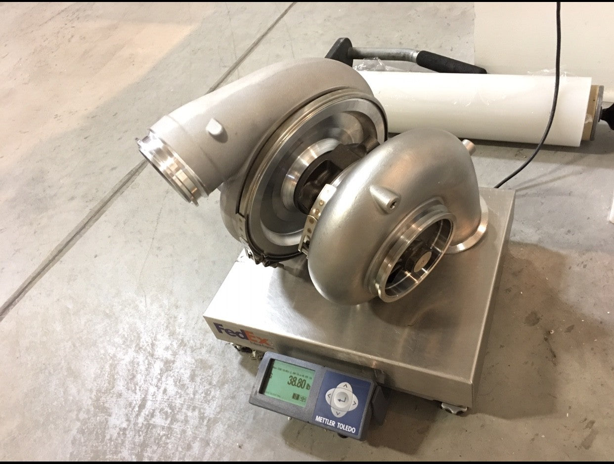 94mm Cast Aluminum Wheel Turbocharger T6 Stainless V-Band Exhaust Housing - SSTubes