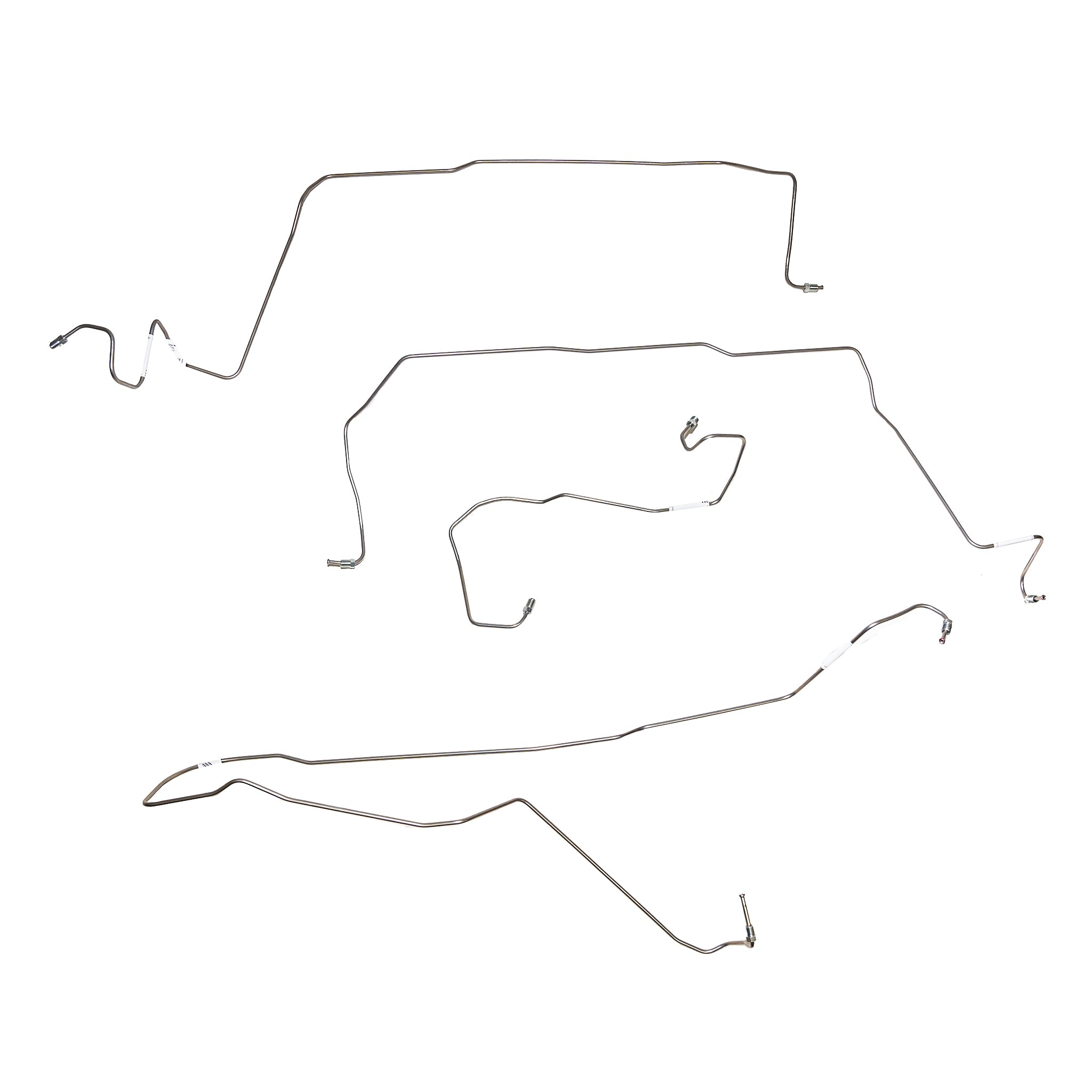 89-94 Nissan, non-ABS, 5 Line Set; Stainless - SSTubes