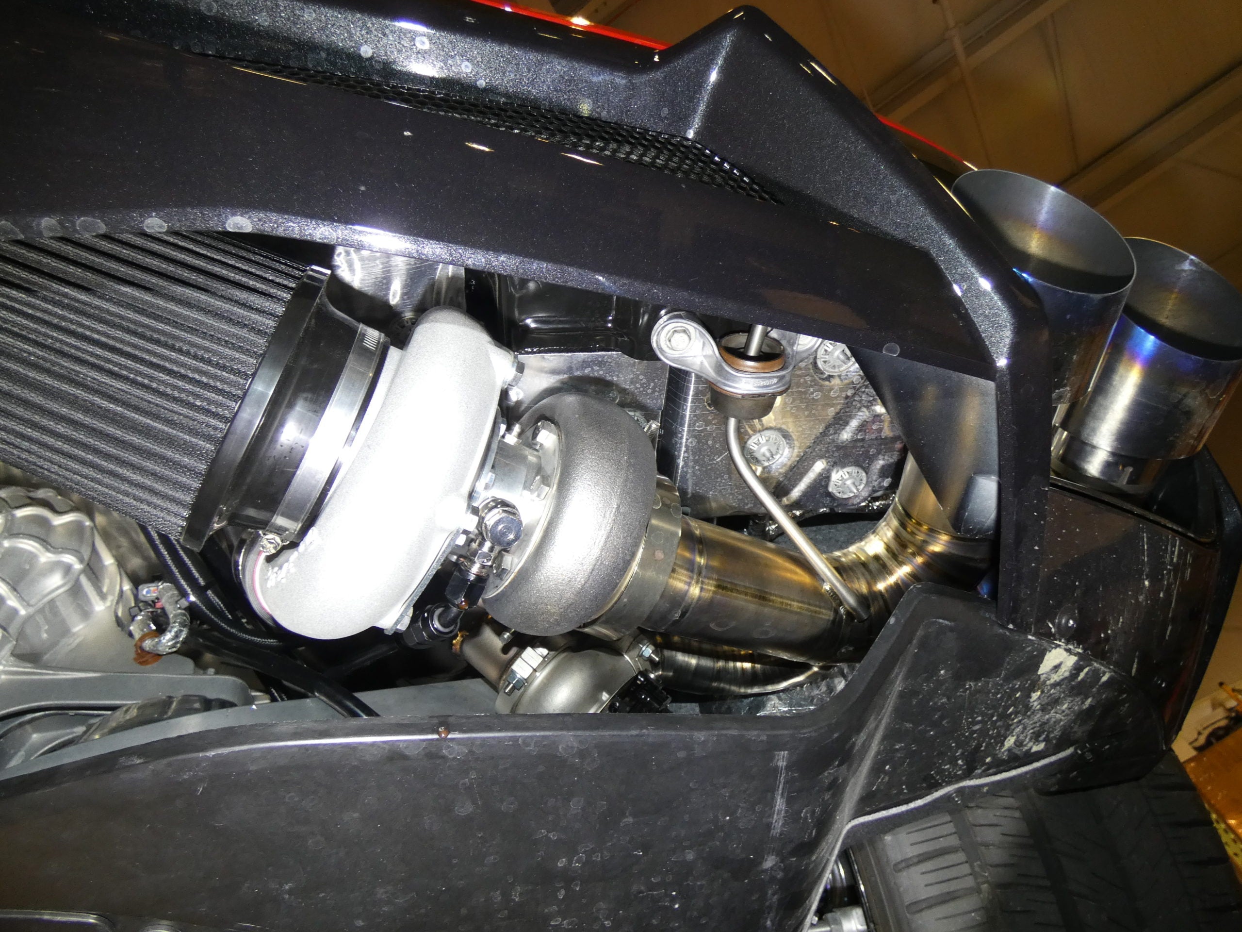 6763 GTXx35 *Oil-Less* T4 Turbocharger -Billet Wheel / Dual Ceramic Ball Bearing - SSTubes