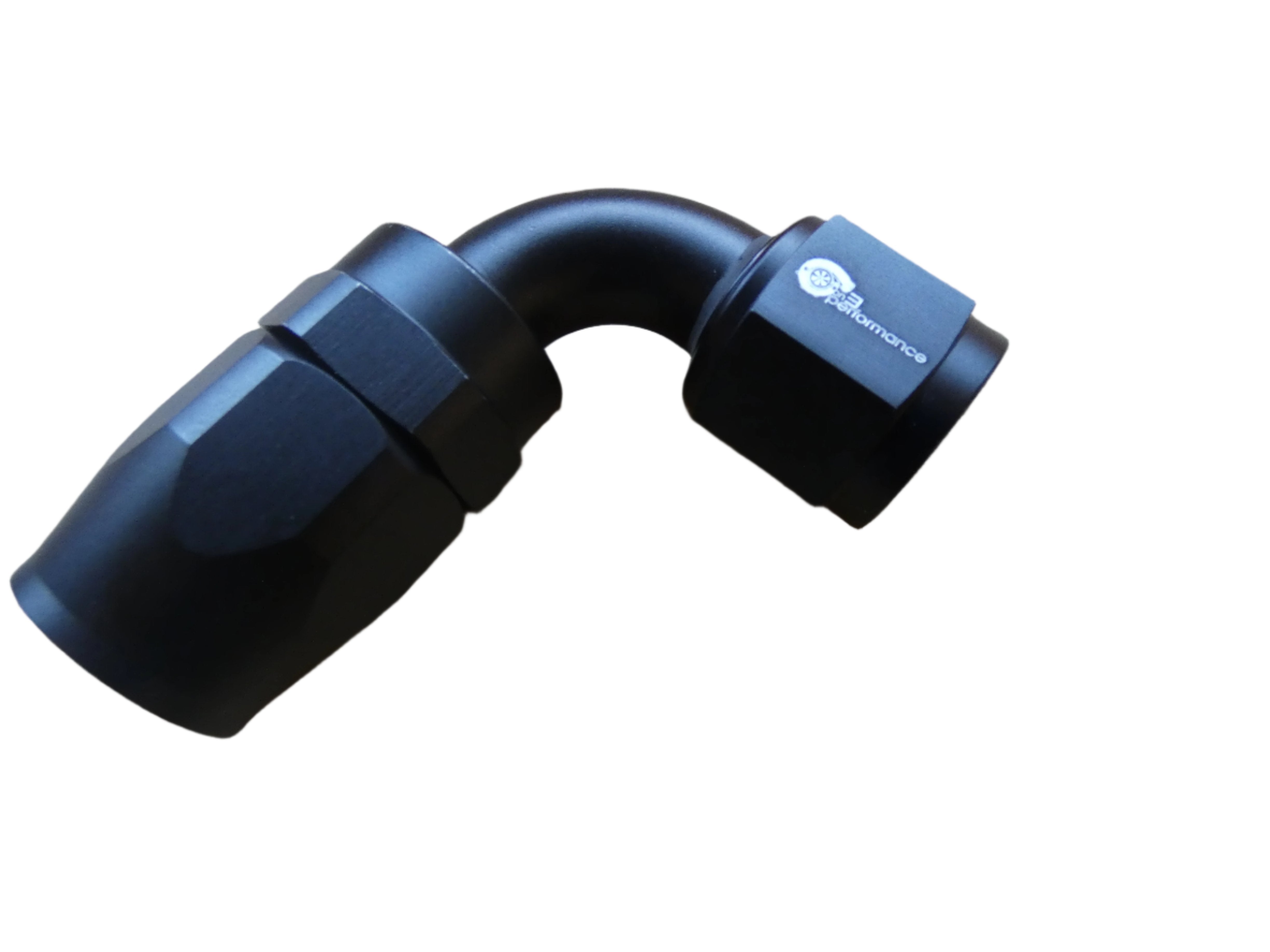 8an 90° Hose End- Black - SSTubes
