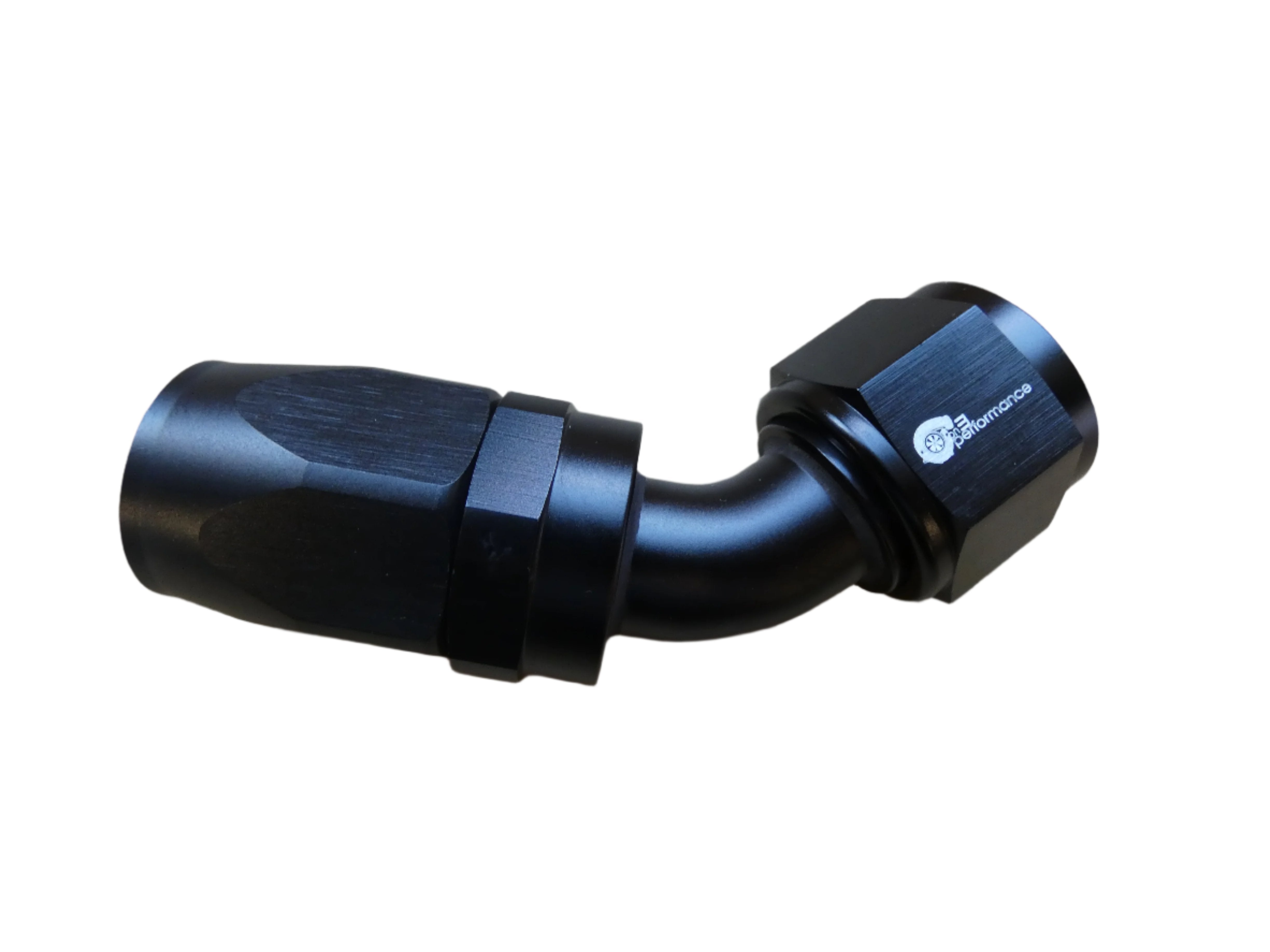 12an 45° Hose End- Black - SSTubes