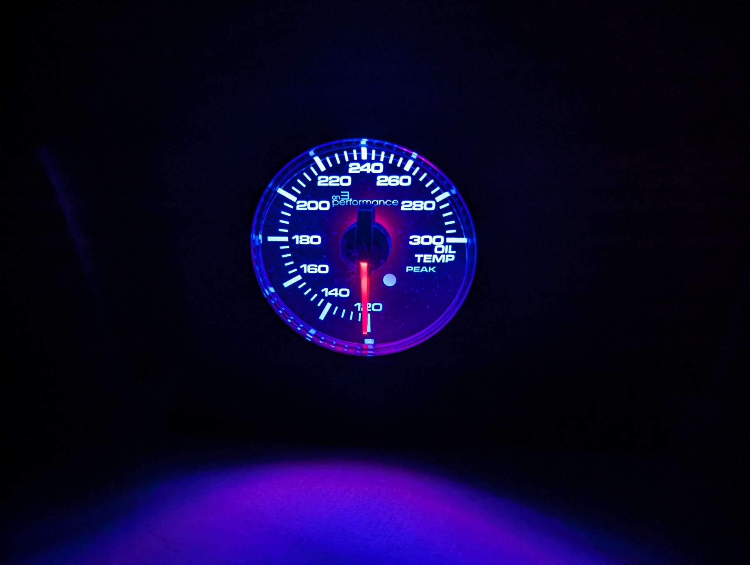 On 3 Performance Electronic Oil Temperature Gauge - SSTubes