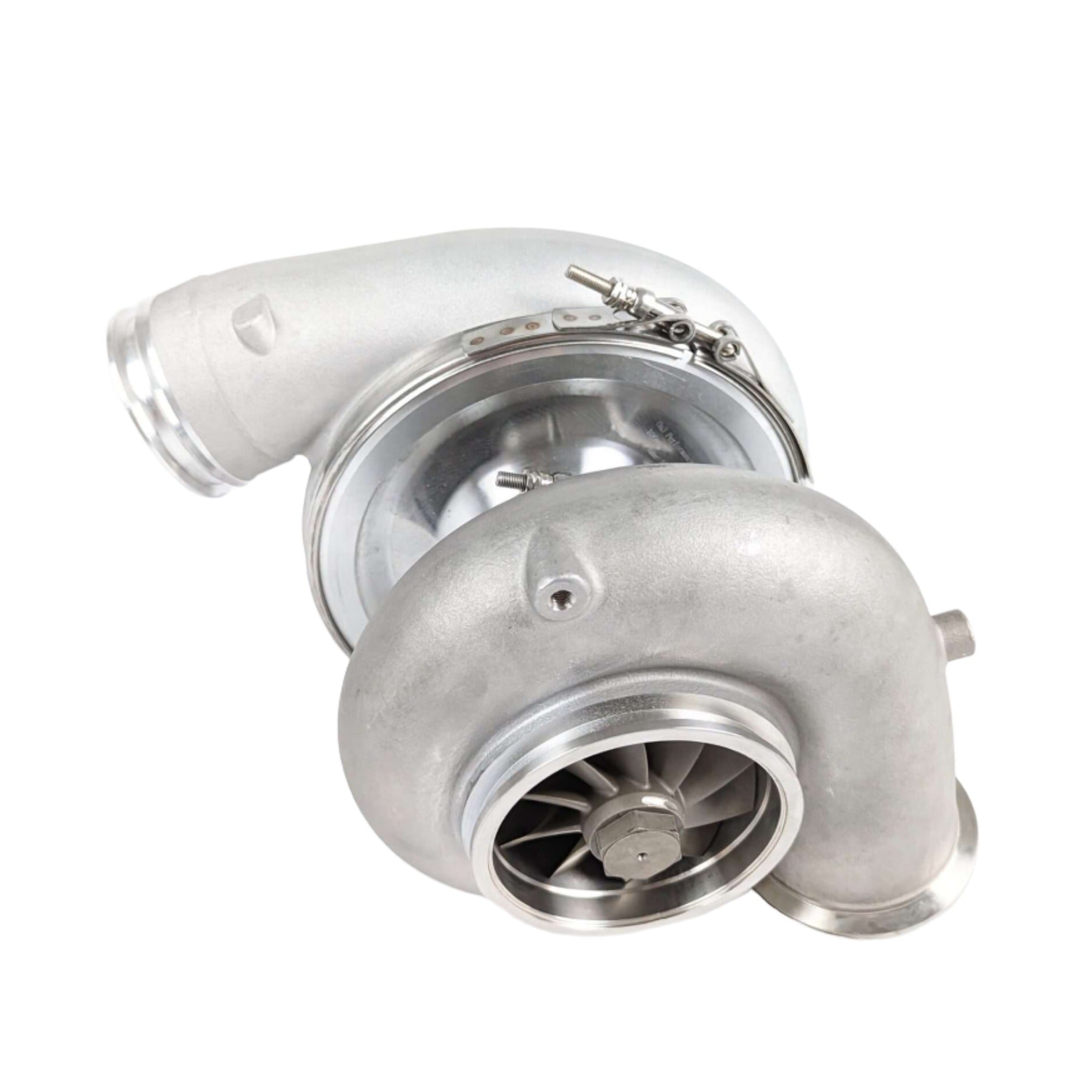 107mm Cast Aluminum Wheel Turbocharger T6 Stainless V-Band Exhaust Housing - SSTubes