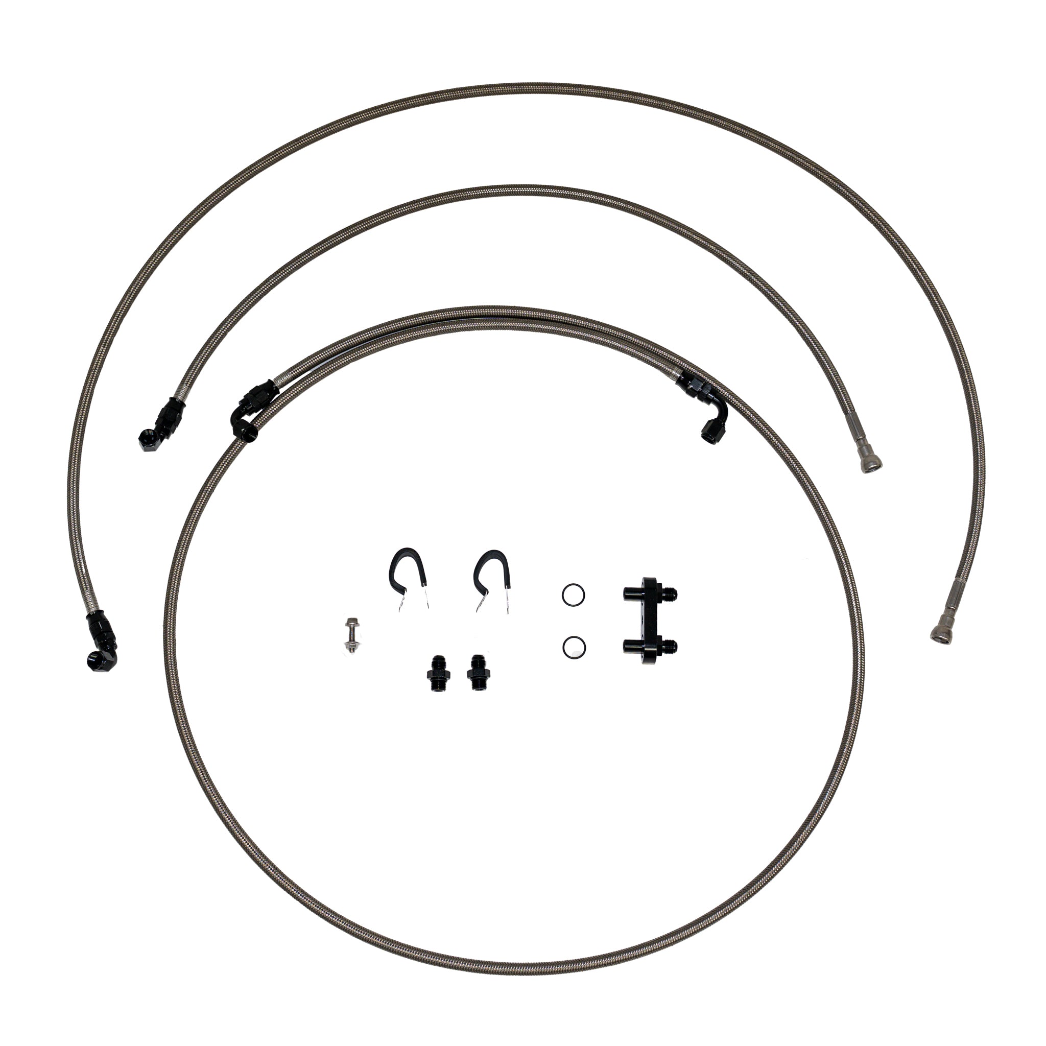 2011 GMC Sierra 2500 HD 6.0L, Quick Fix Transmission Set; Braided Stainless - SSTubes