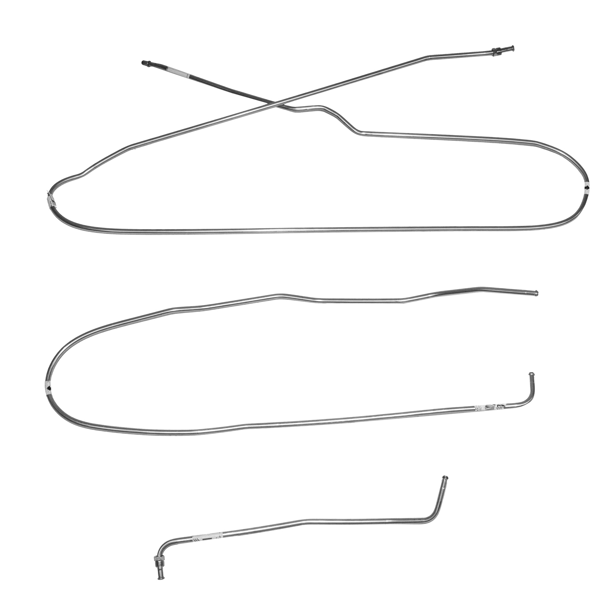 67-70 Chevy C10/GMC C1500 Truck, 8cyl, 2wd; 2pc 3/8" Tank to Pump Main Fuel Lines; Steel - SSTubes