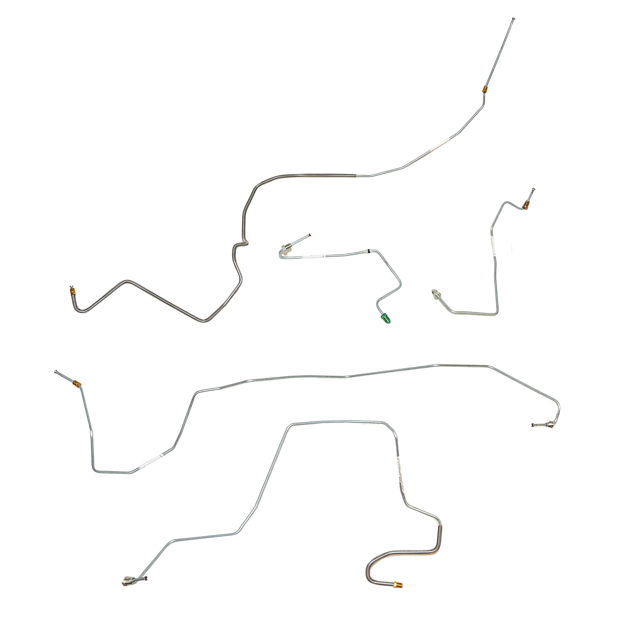 07 F-250/F-350 Super Duty, 4wd, Front Brake Line Set; Stainless - SSTubes