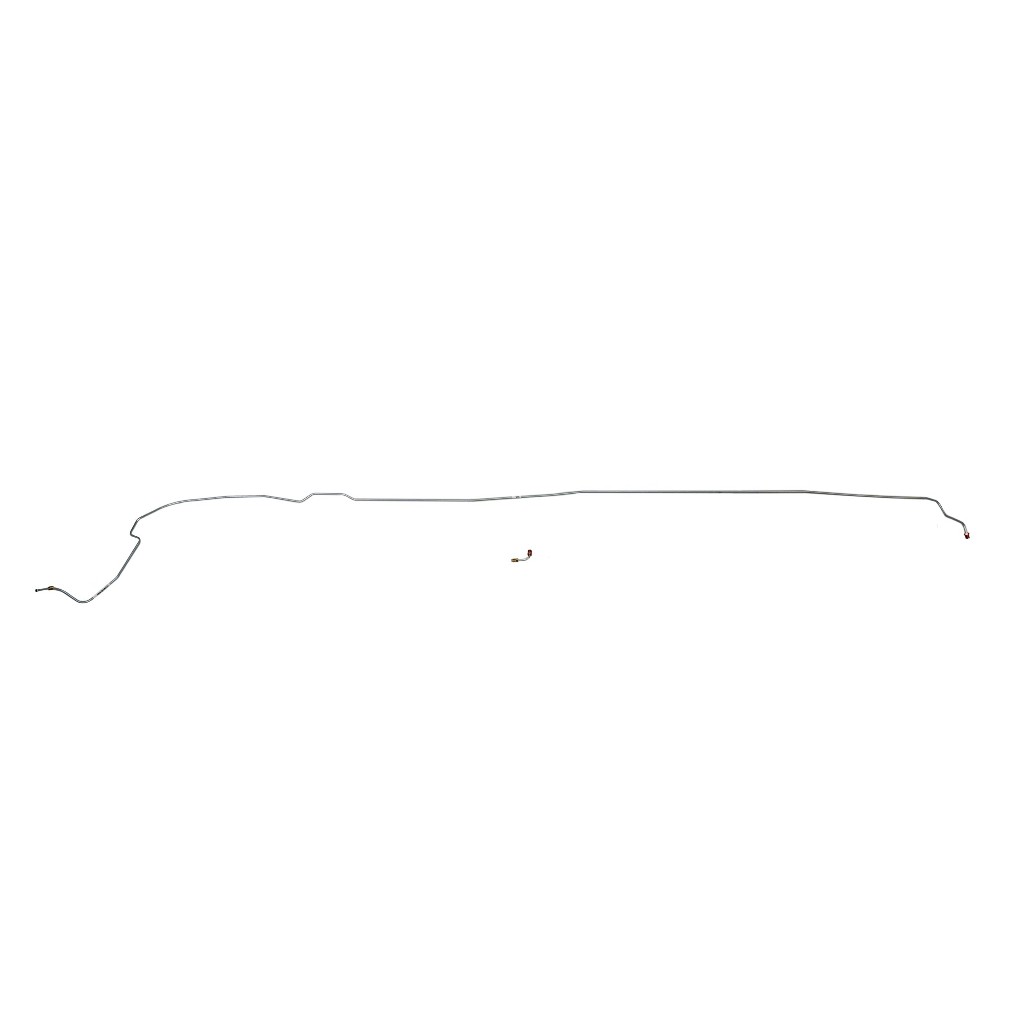 67 Ford Mustang, Front Disc Brakes, Built After 2/1/67, Intermediate Brake Lines, Routes Under Column, 2pc; Stainless