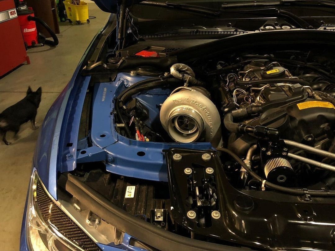 (2011-2015) BMW 335i N55 F- Chassis Top Mount Single Turbo System - SSTubes