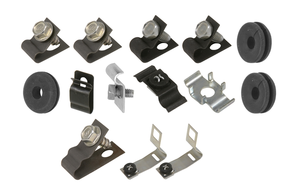 65Z-BF8 - 65-66 Mustang, 8 cylinder, Drum; Clip Kit - SSTubes