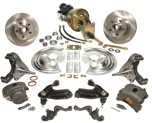 CPP 63-74 Mopar B-Body & Mopar E-Body Front Disc Brake Conversion Kit with Control Arms - SSTubes