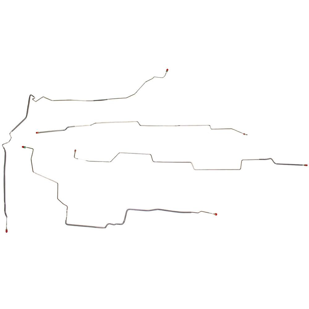 AIN0203OM- 02-07 Rendezvous w/ 3.4L, V6, 4w Disc, AWABS, 4wd; Intermediate Brake Line Kit; Steel - SSTubes