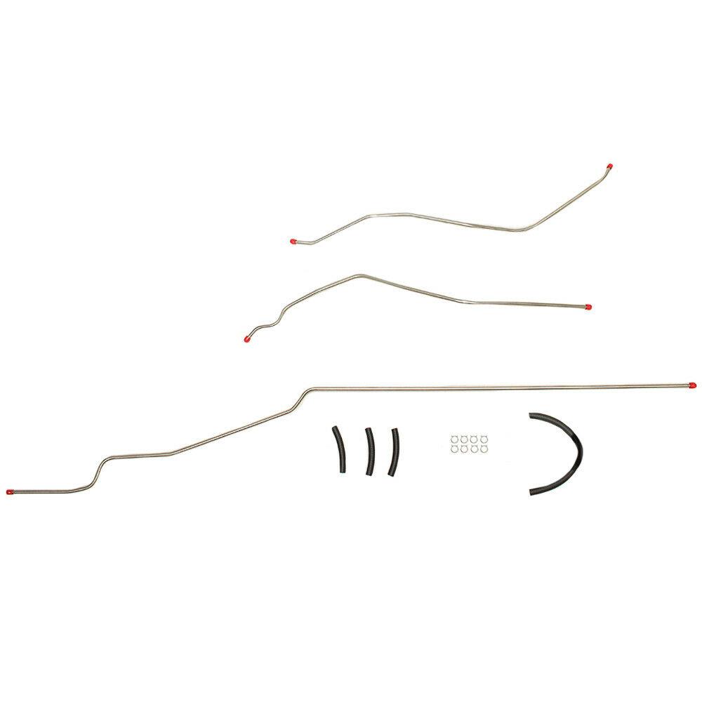 BGL6301OM- 63-64 Chevy Bel Air, Biscayne, Impala V8, 3pc 3/8 Tank to Pump Fuel Line; Steel - SSTubes