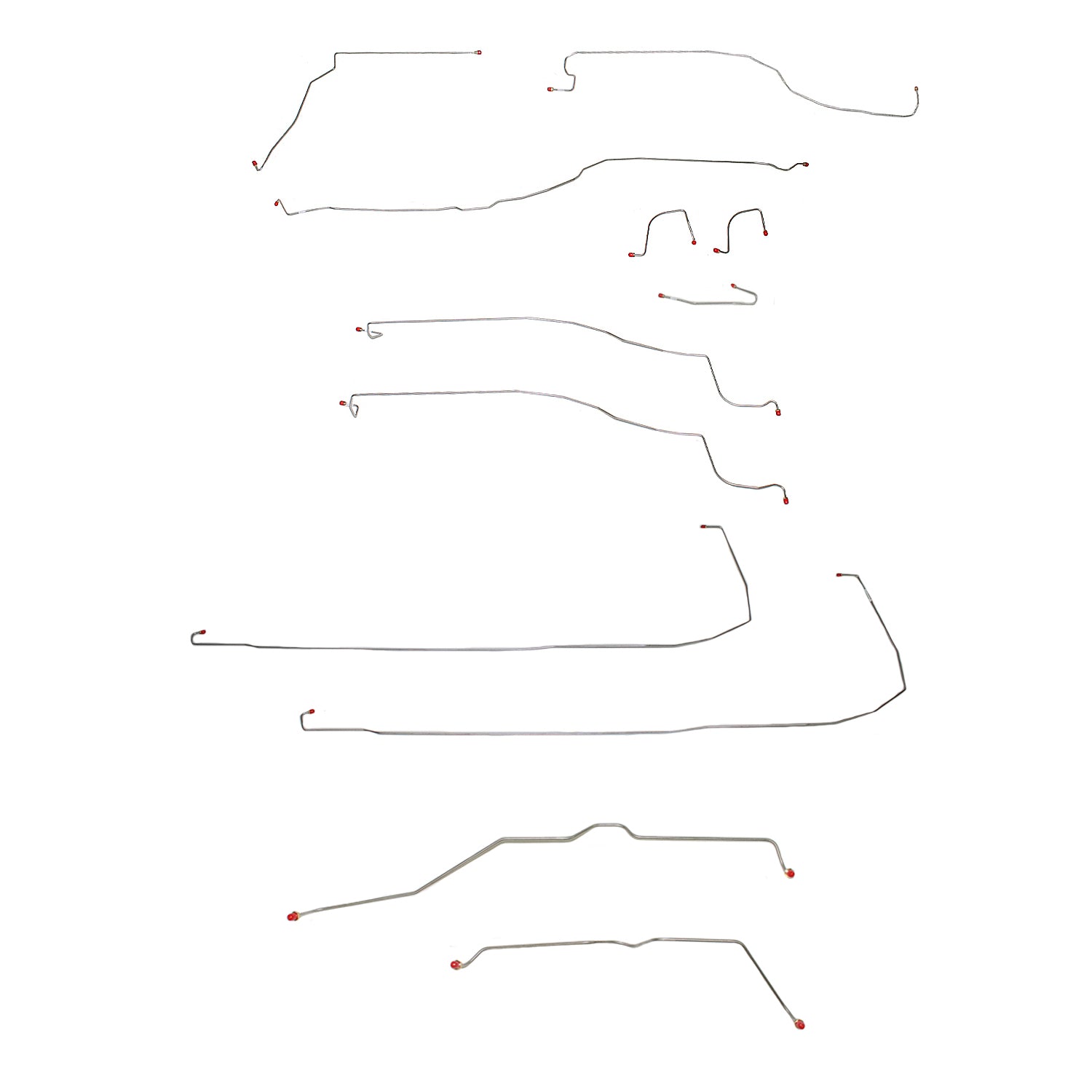 CBK0123OM- 03-06 Escalade, 2 WD, Traction Control, Brake Line Set; Steel - SSTubes