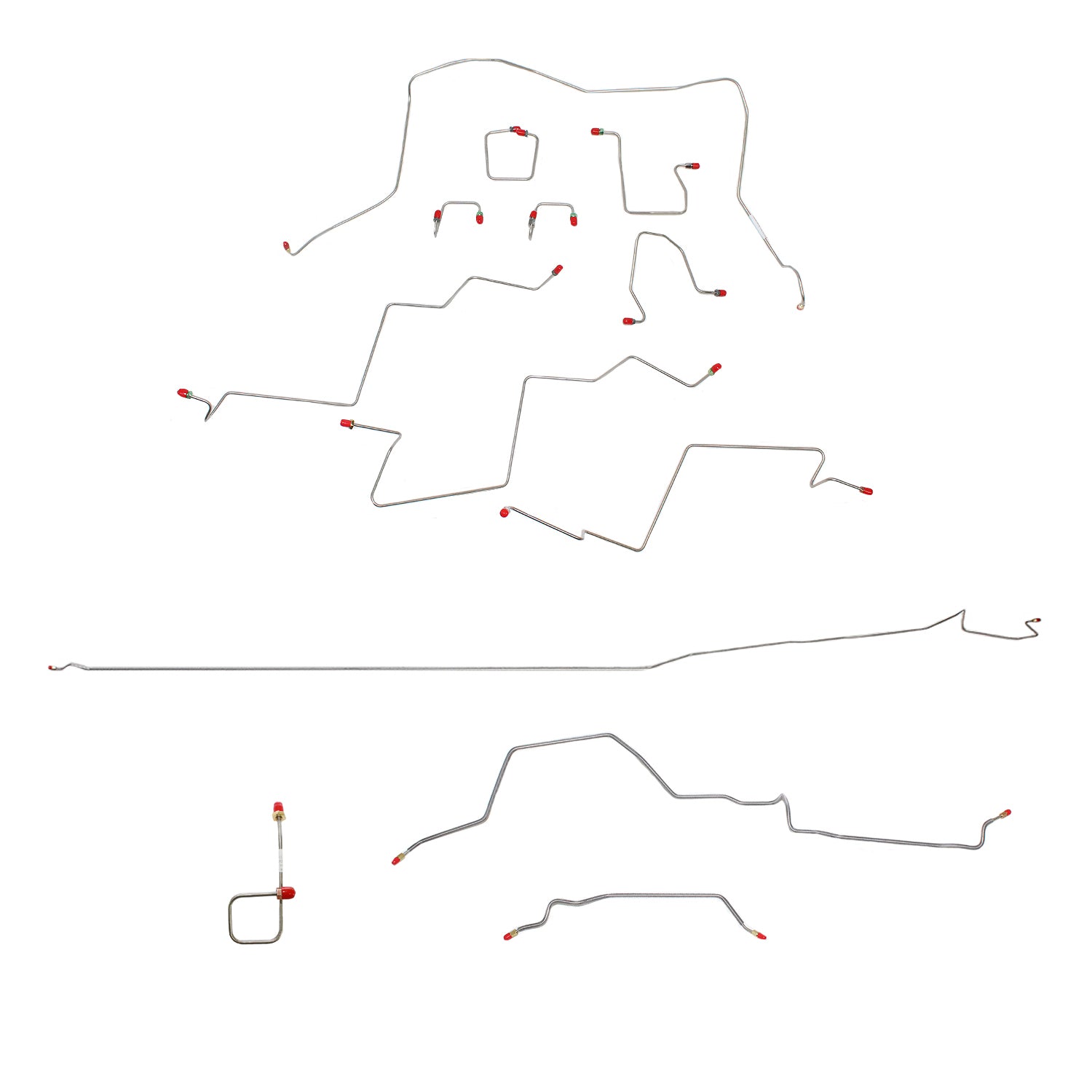 CBK0153OM- 98-01 RAM 2500, MAN, 4WD, ALL ABS, REG CAB, LONG BED BRAKE LINE KIT - SSTubes