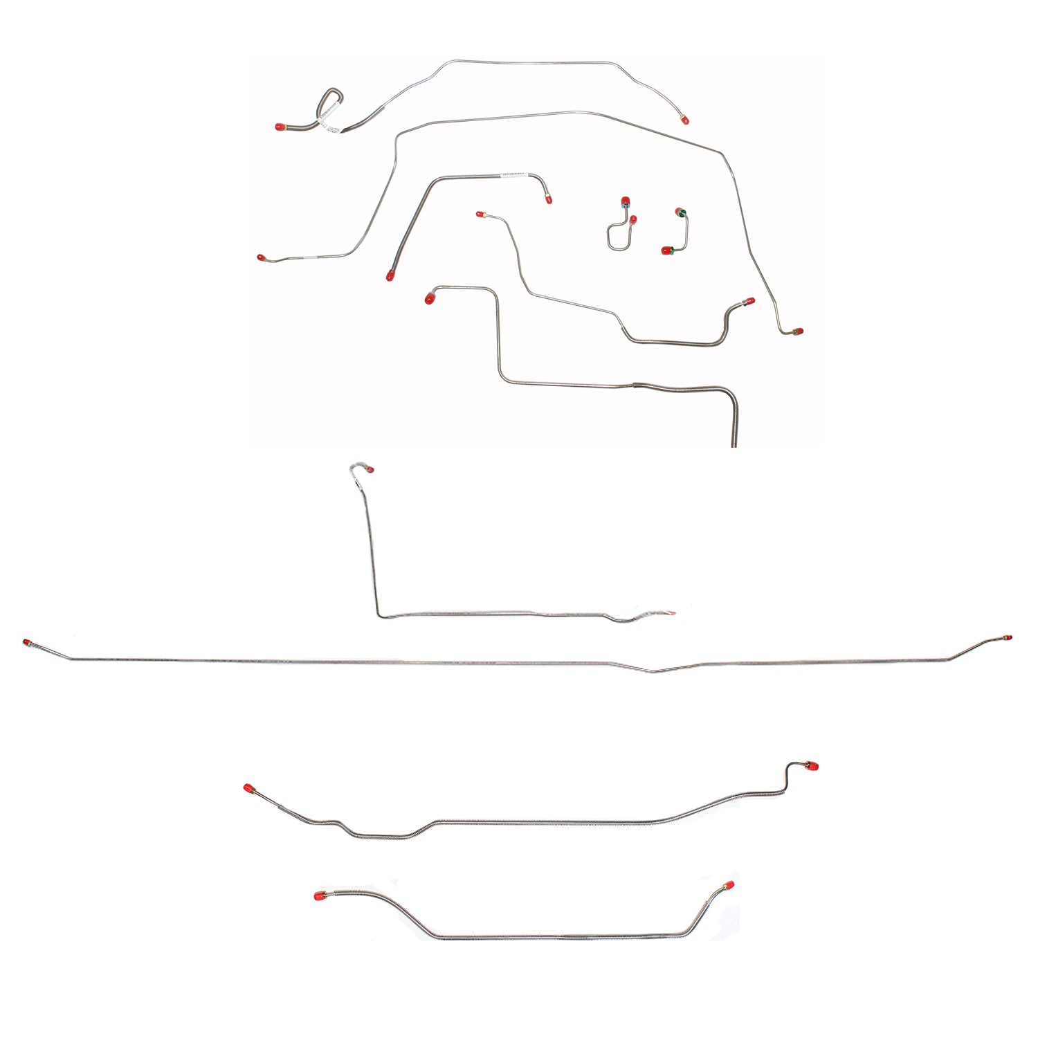 CBK0360SS- 1971-72 Chevy C10 / GM C1500, 2WD, Power Brakes, Long Bed w/ Coil Springs, 5-lug Axle w/ Coil Springs; Stainless - SSTubes