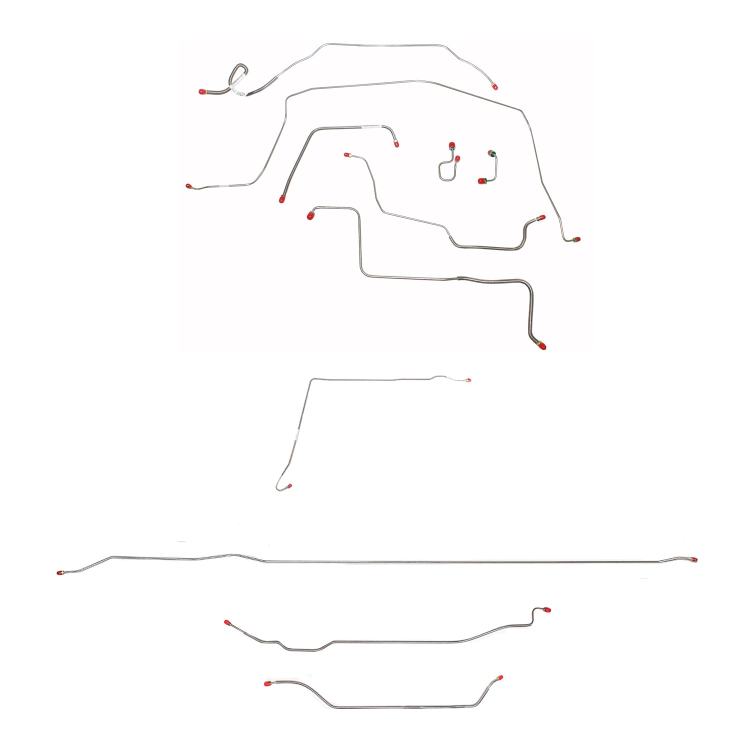 CBK0361SS- 1971-72 Chevy C10 / GM C1500, 2WD, Power Brakes, Short Bed w/ Coil Springs, 5-lug Axle w/ Coil Springs; Stainless - SSTubes