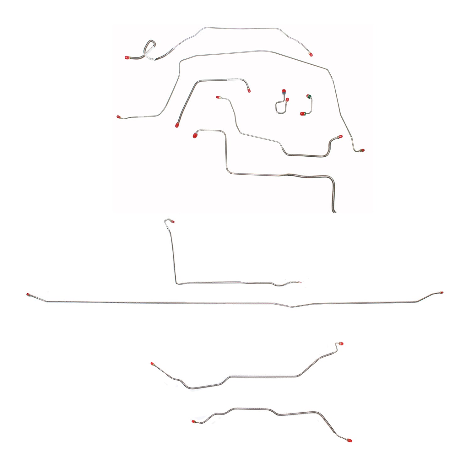 CBK0362SS- 1971-72 Chevy C10 / GM C1500, 2WD, Power Brakes, Long Bed w/ Coil Springs, 5-lug Axle w/ Leaf Springs; Stainless - SSTubes