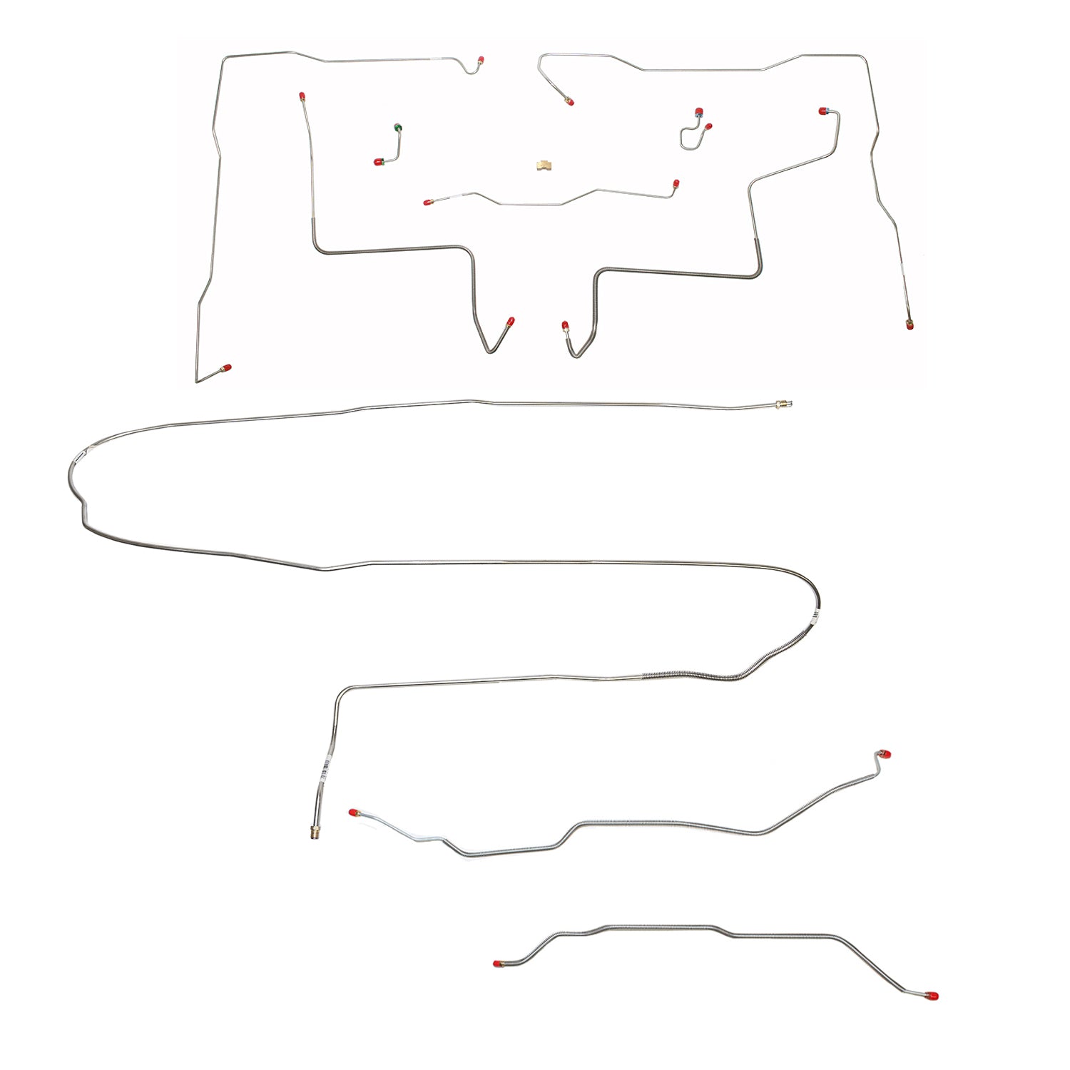 CBK0364SS- 1971-72 Chevy K10 / GM K1500, 4WD, Power Brakes, Short Bed w/ Leaf Springs, 5-lug Axle w/ Leaf Springs; Stainless - SSTubes