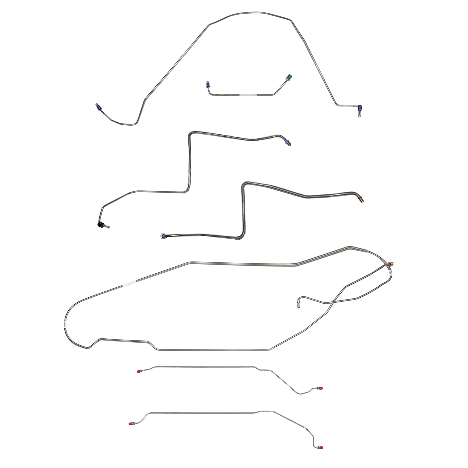 CBK0427SS - 1967 Buick Skylark / GS, w/ Power Drum, Hardtop; Complete Brake Line Kit; Stainless - SSTubes