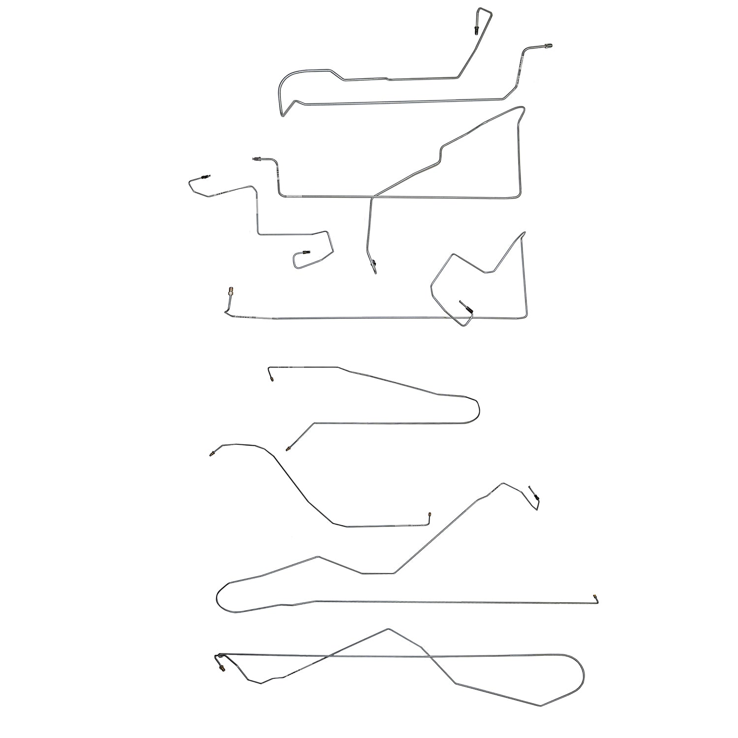 CBK0688SS - 2015-22 Dodge Challenger Hellcat, Complete Brake Kit; Stainless - SSTubes