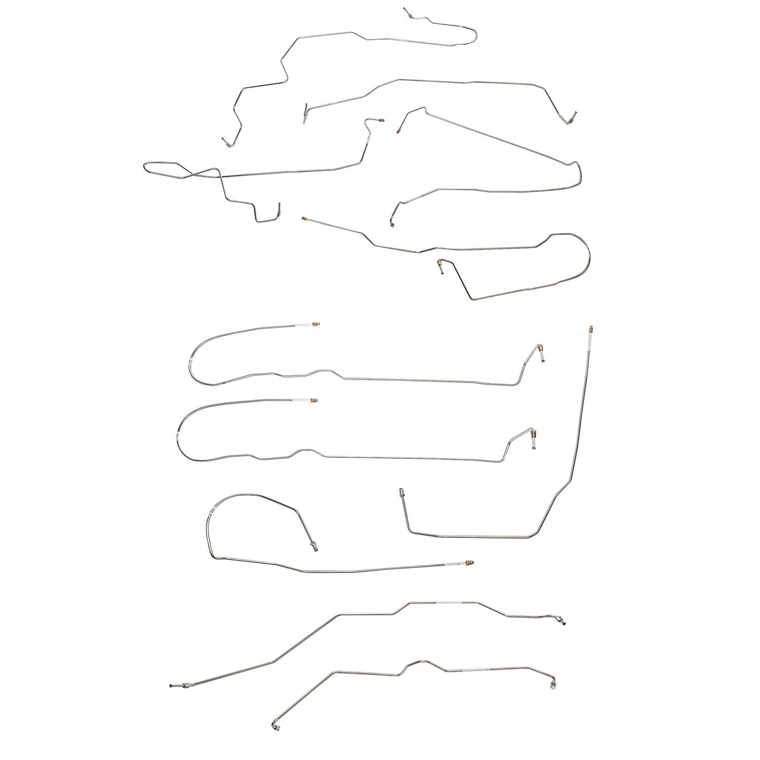 CBK0695OM - 2008-14 Chevy Tahoe, w/ 4 WD, 5.3L; Complete Brake Line Kit; Steel - SSTubes