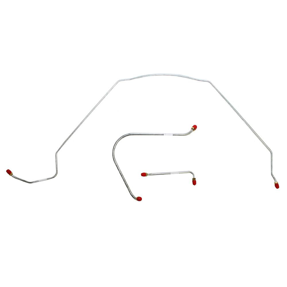 CKT6401OM- 64-65 Chevy Malibu, Chevelle, El Camino w/ Standard Drum Brakes, Front 3 Line Kit, Except Super Sport; Steel - SSTubes