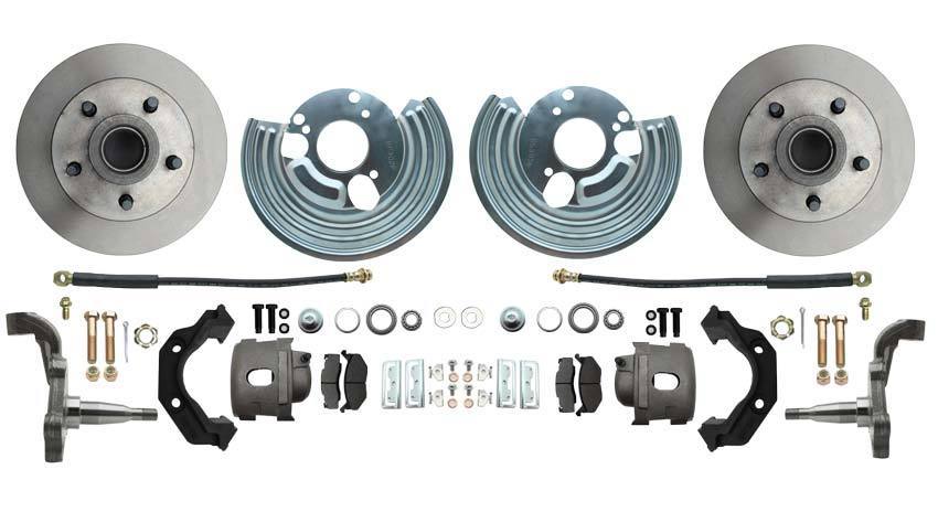 RDC6272S- 66-74 Mopar B & E Body Front Disc Brake Conversion Kit with Spindles - SSTubes